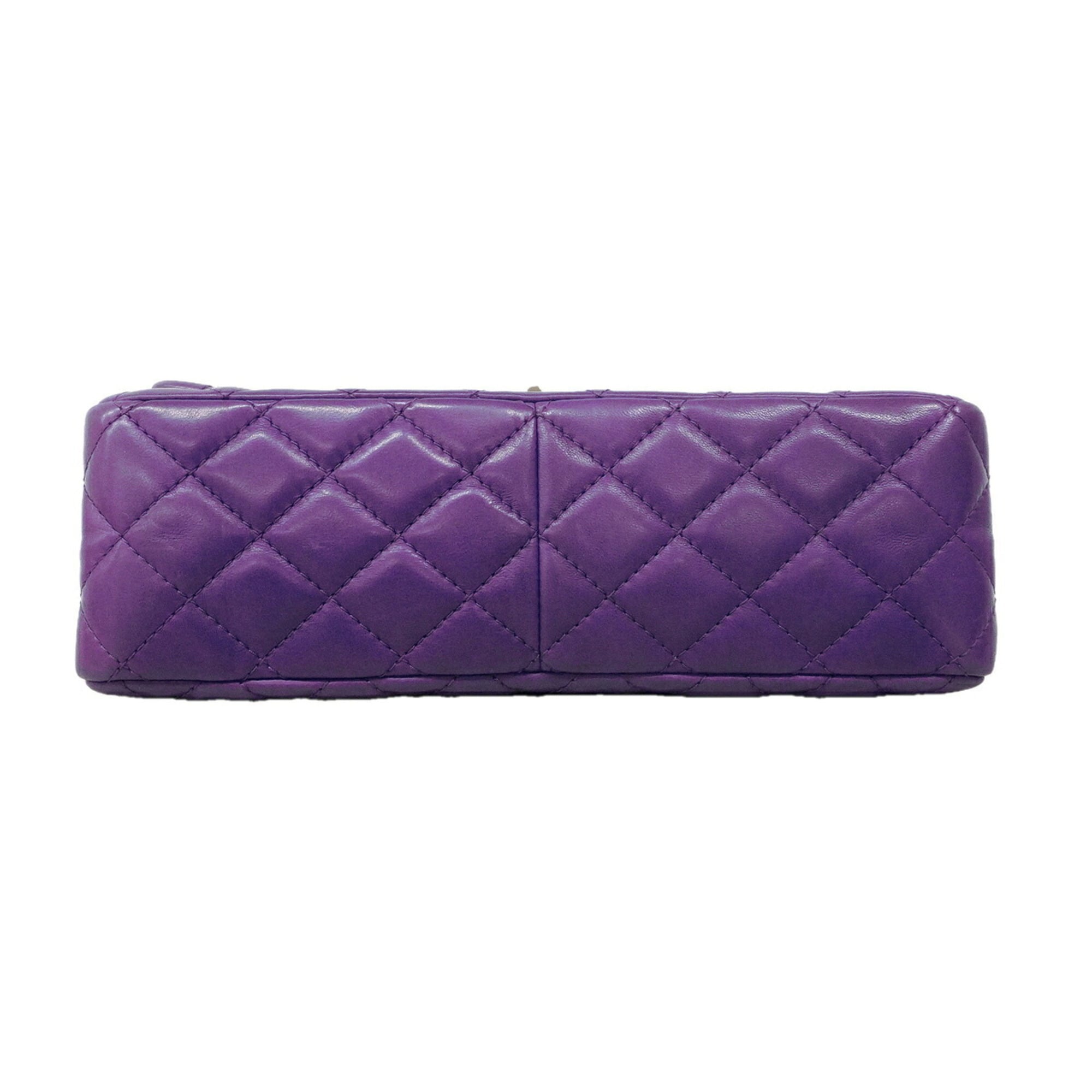Chanel Purple Leather Shoulder Bag (Pre-Owned)