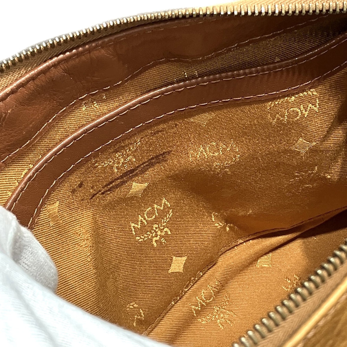 Mcm Visetos Brown Pvc Leather Handbag (Pre-Owned)