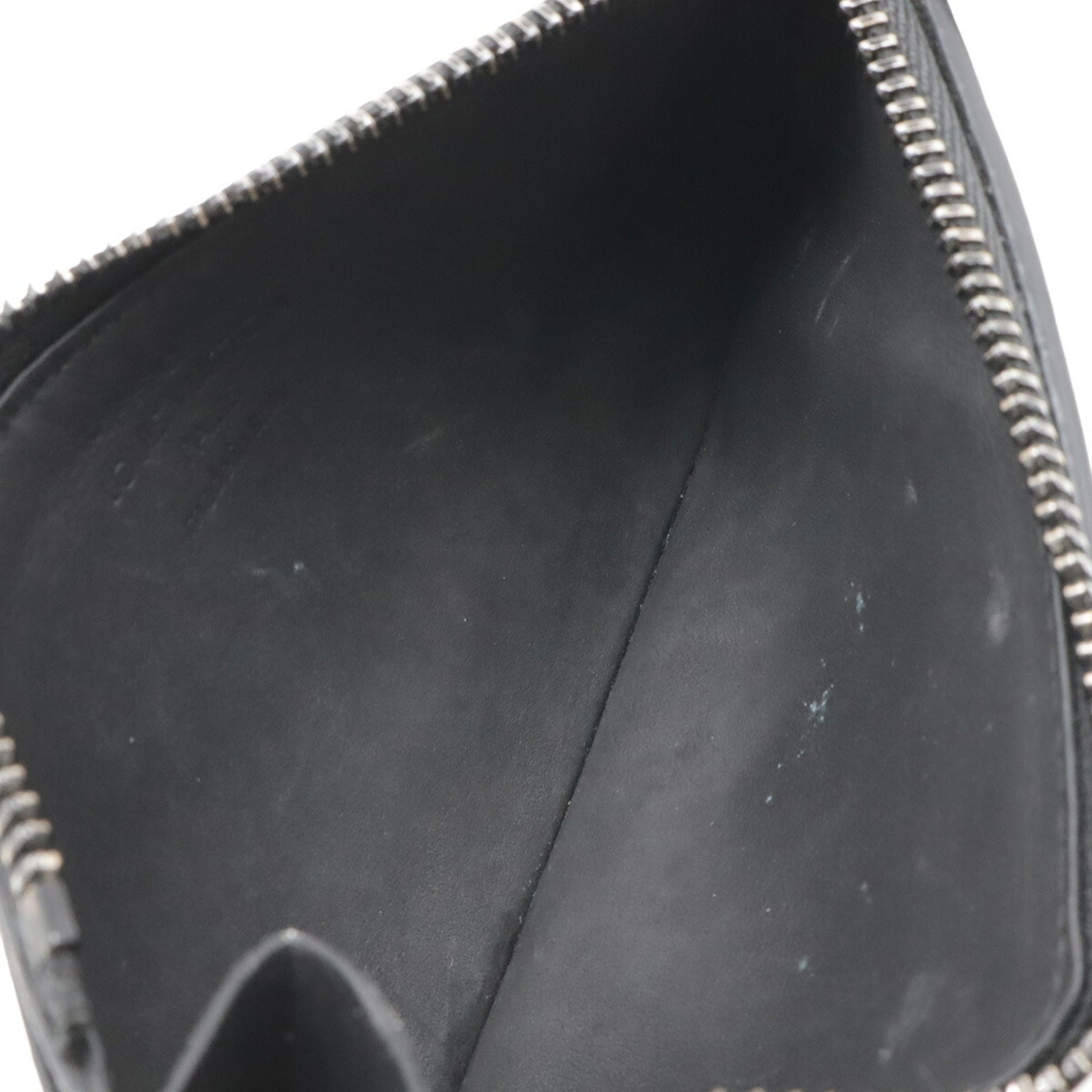 Louis Vuitton Black Noir Leather Coin Purse/Coin Case (Pre-Owned)