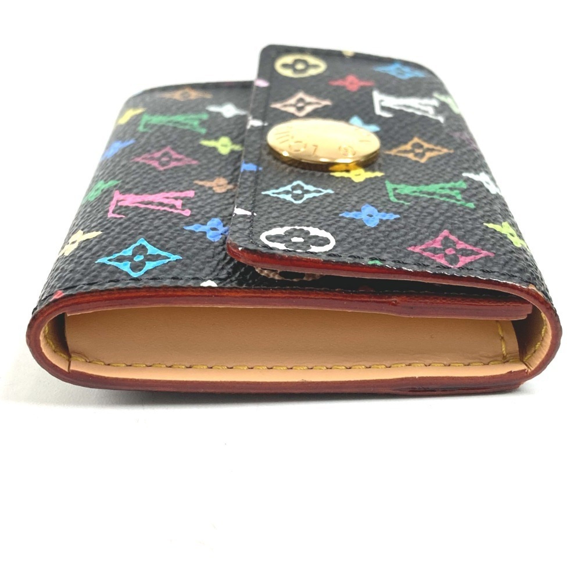 Louis Vuitton Black Monogram Multi-Color Noir Monogram Multicolore Coin Purse/Coin Case (Pre-Owned)