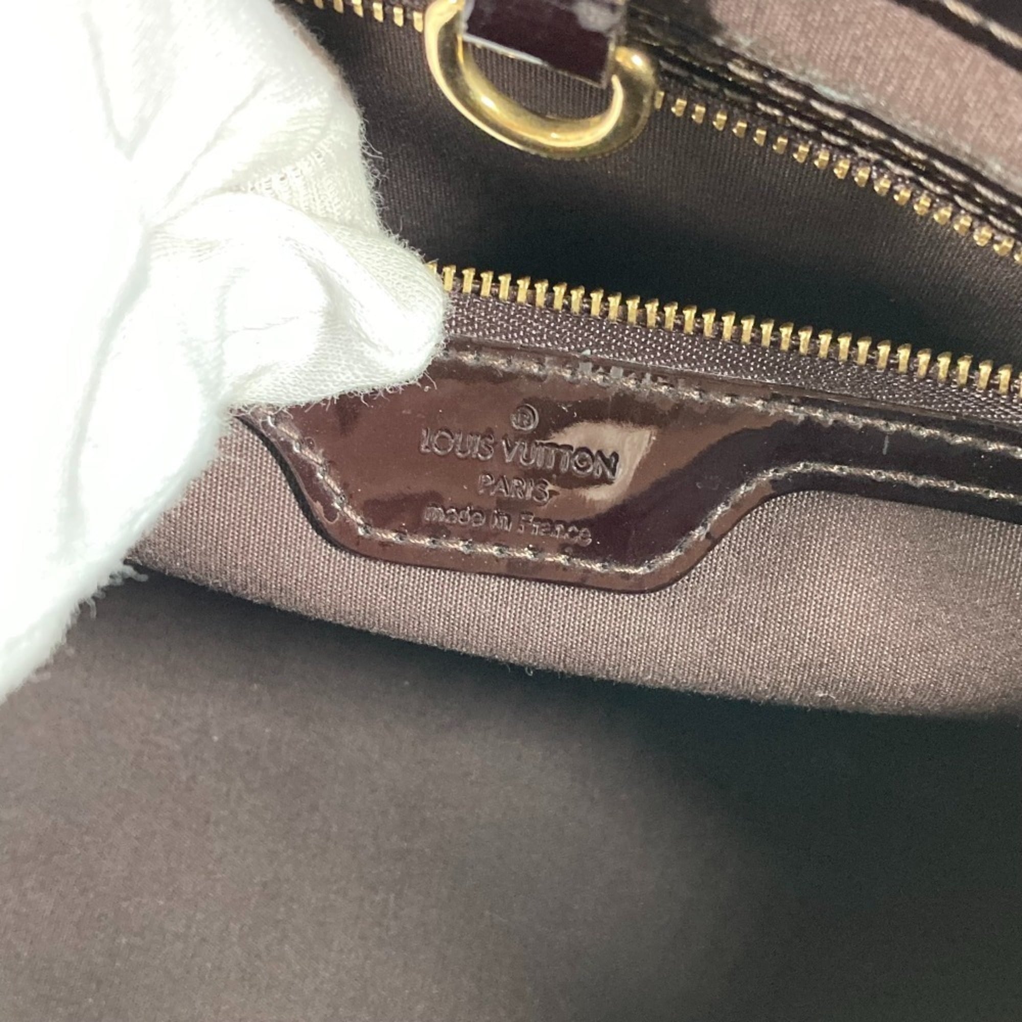 Louis Vuitton Amarante Purple Monogram Vernis Handbag Tote Bag (Pre-Owned)