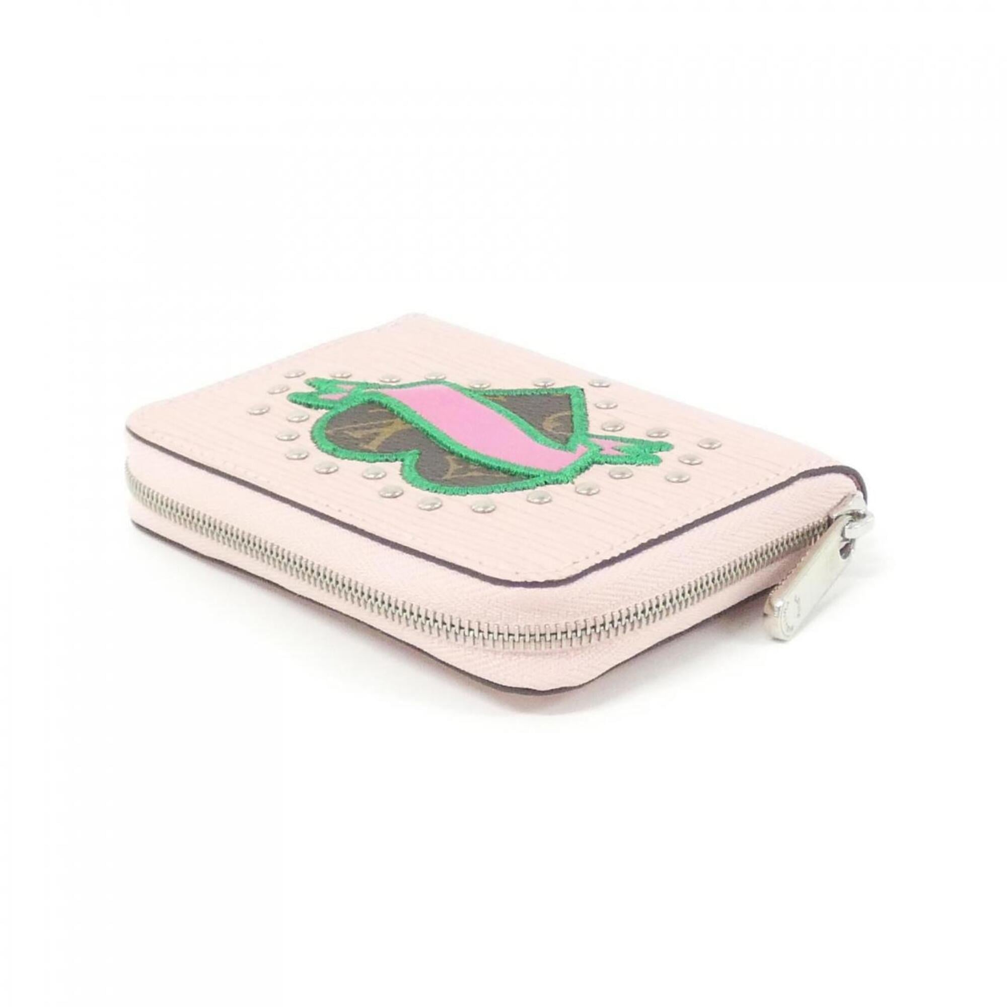 Louis Vuitton Pink Rose Ballerine Rose Leather Long Wallet (Bi-Fold) (Pre-Owned)