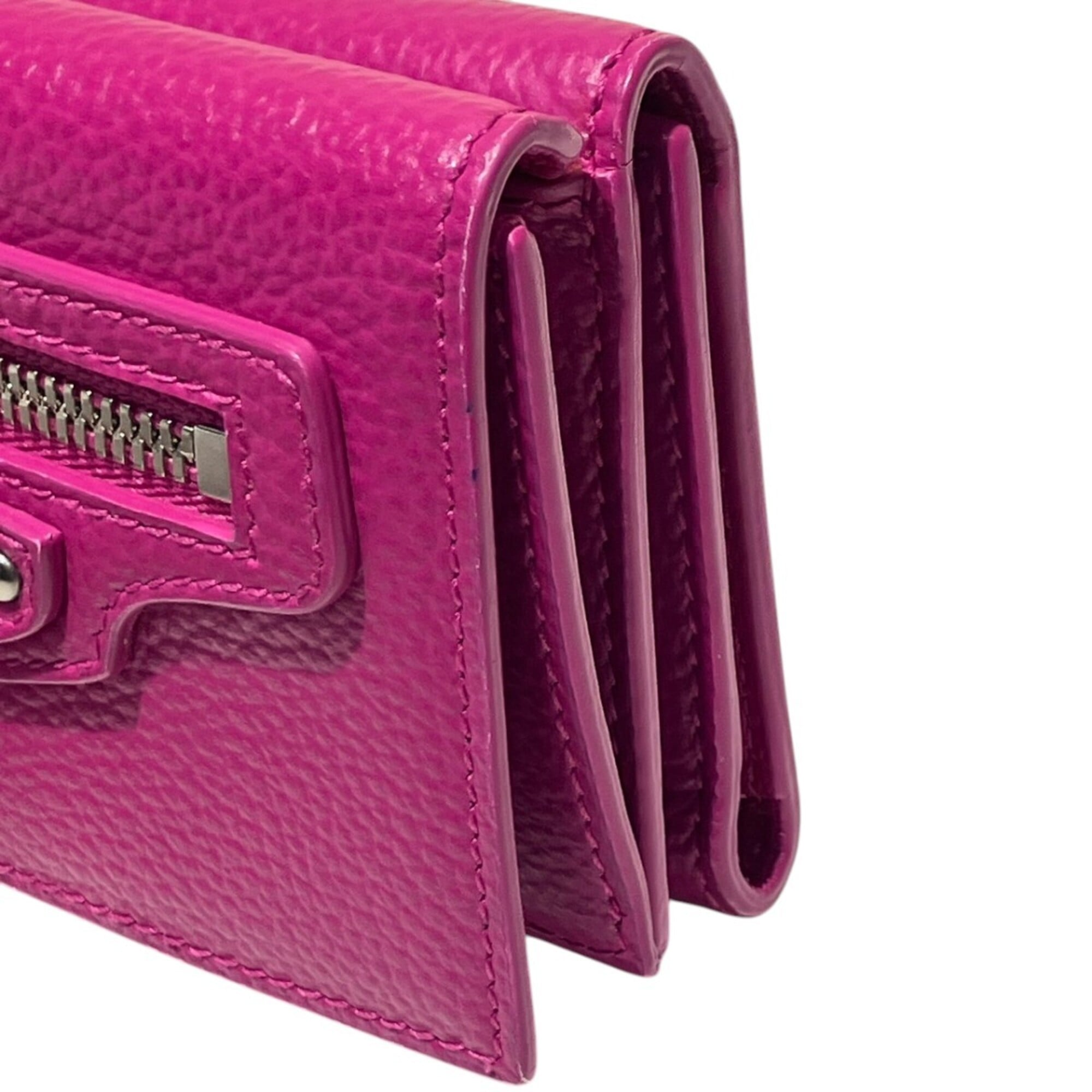 Balenciaga Pink Leather Wallet (Tri-Fold) (Pre-Owned)