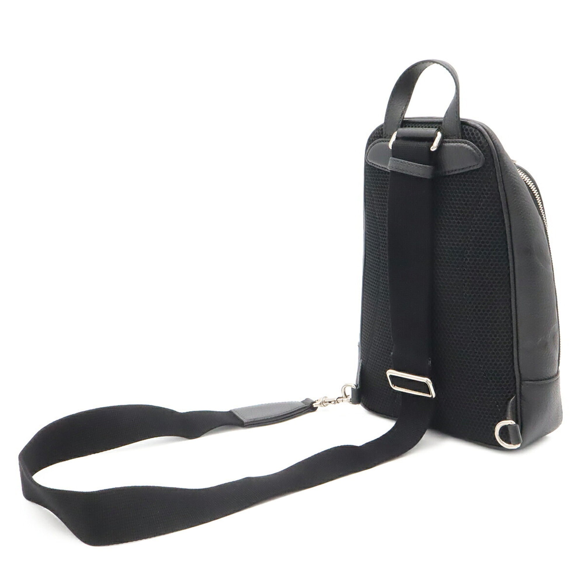 Gucci Black Leather Shoulder Bag Sling Bag (Pre-Owned)