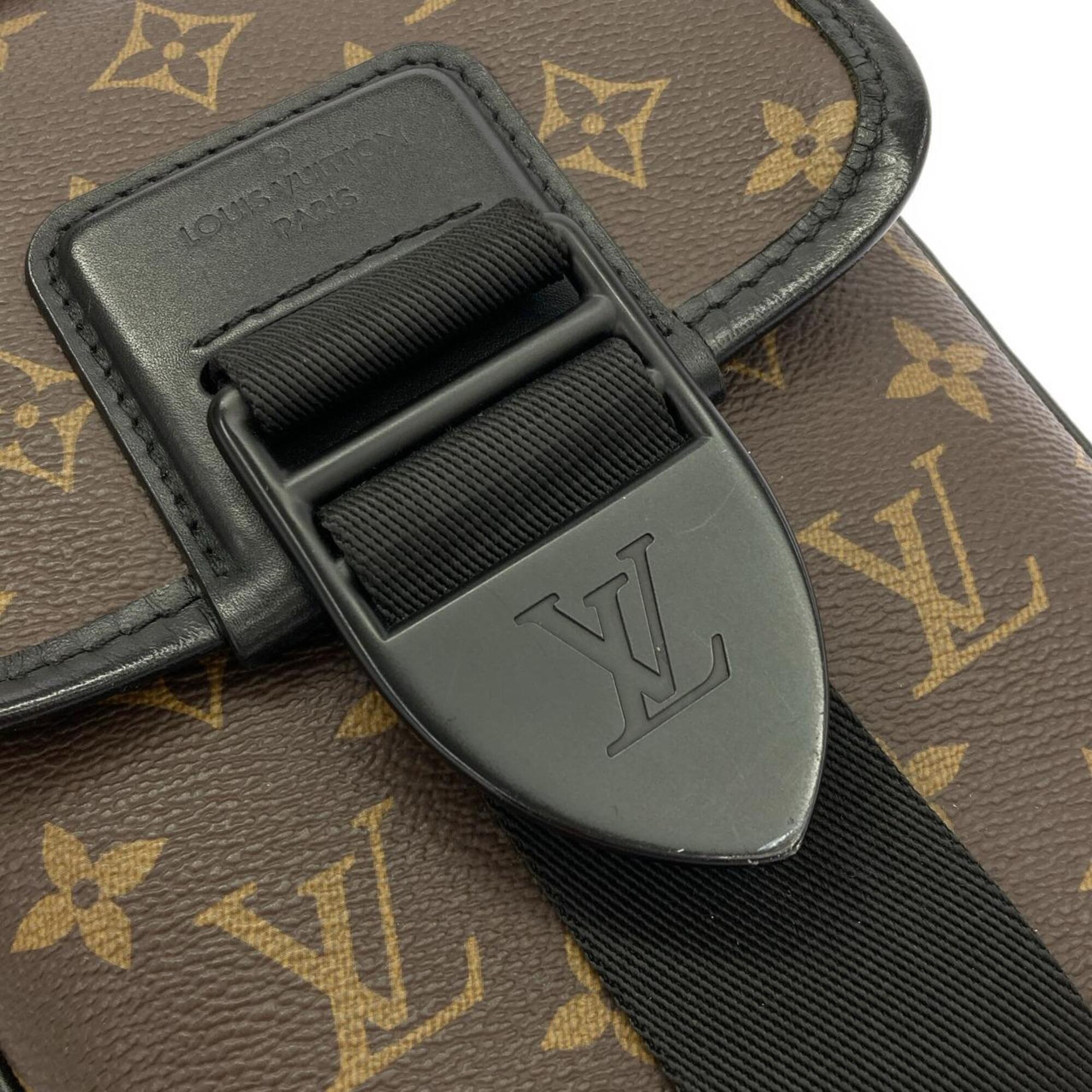 Louis Vuitton Marron Coated Canvas Shoulder Bag (Pre-Owned)