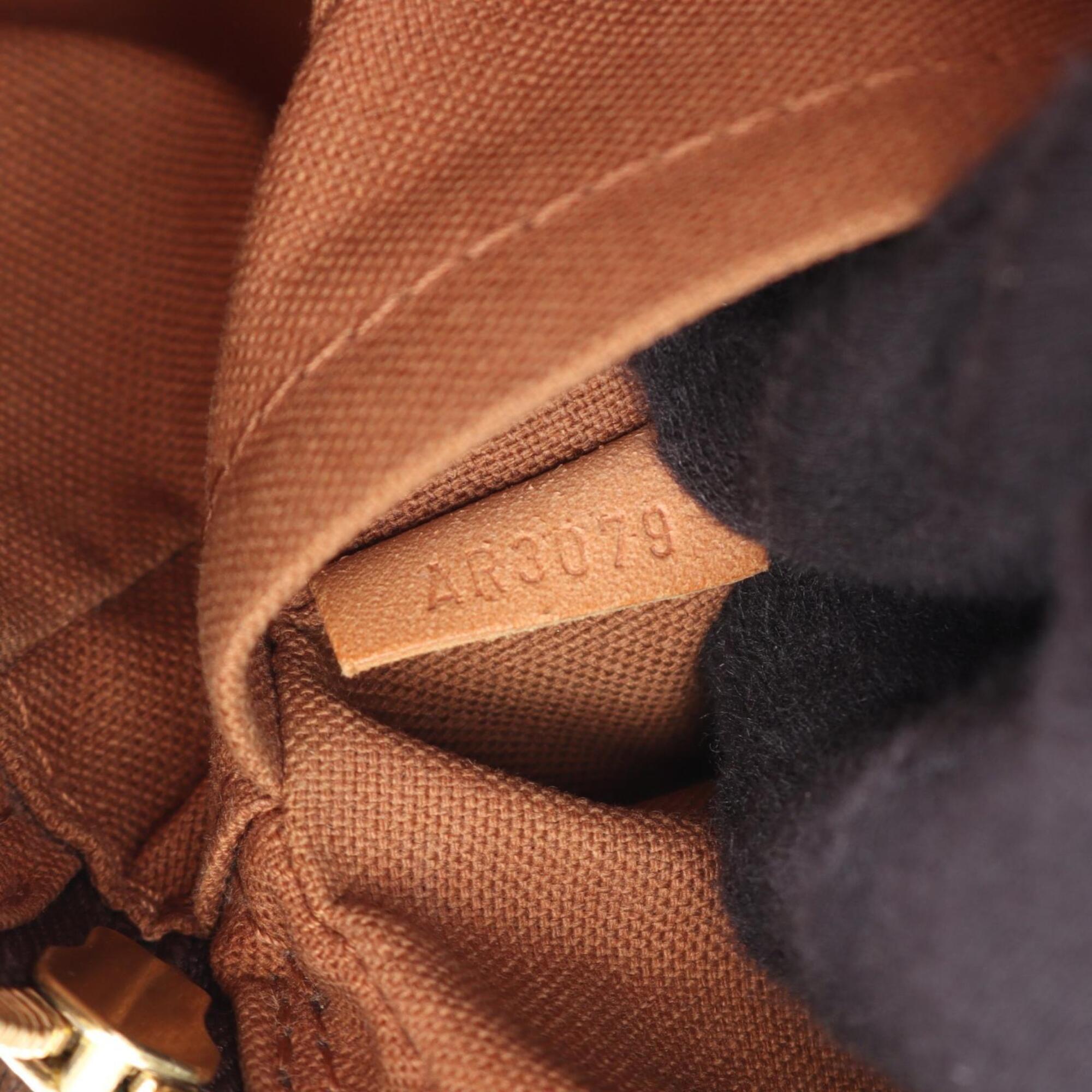 Louis Vuitton Brown Coated Canvas Pvc Monogram Leather Handbag Shoulder Bag (Pre-Owned)