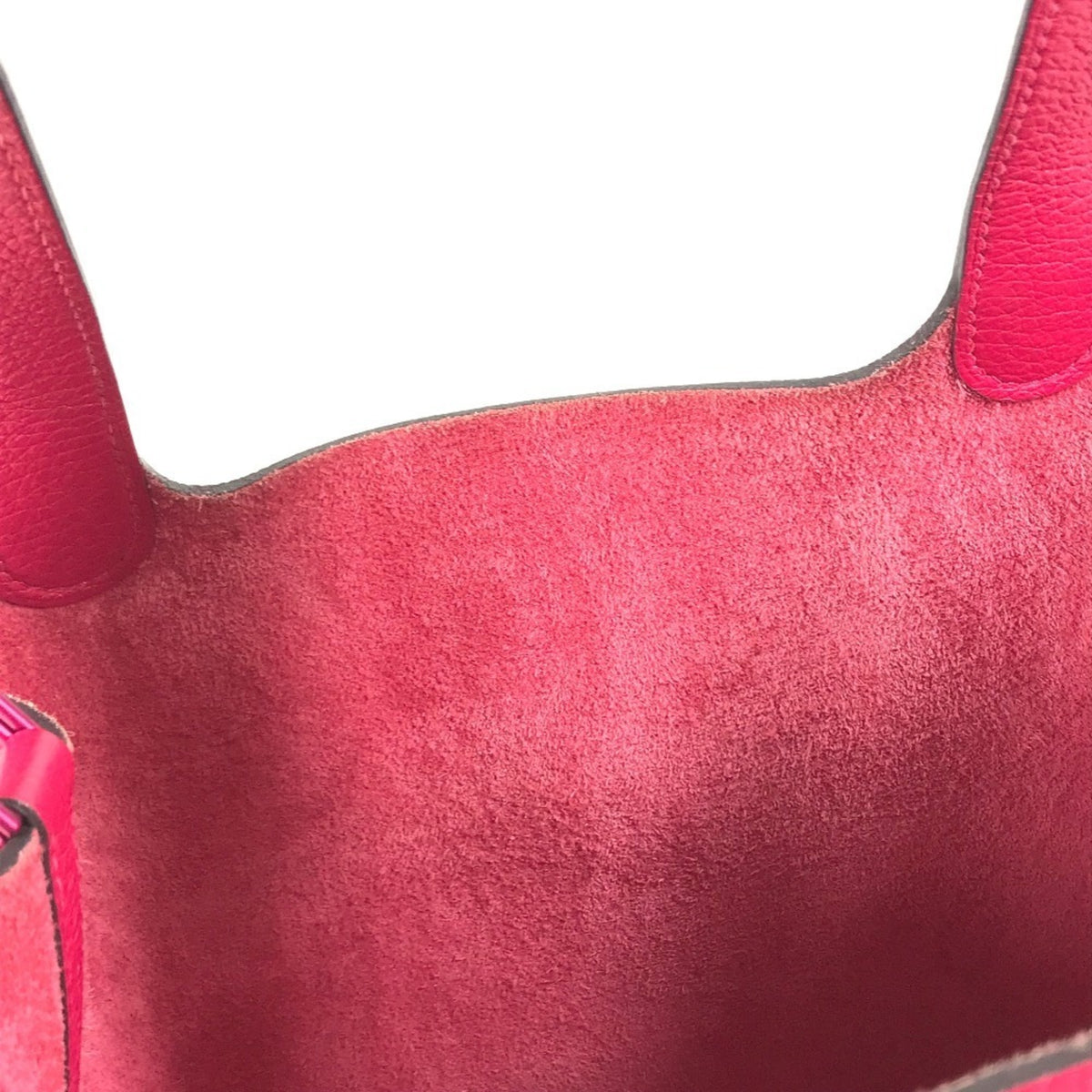Hermes Pink Taurillon Clemence Leather Handbag (Pre-Owned)
