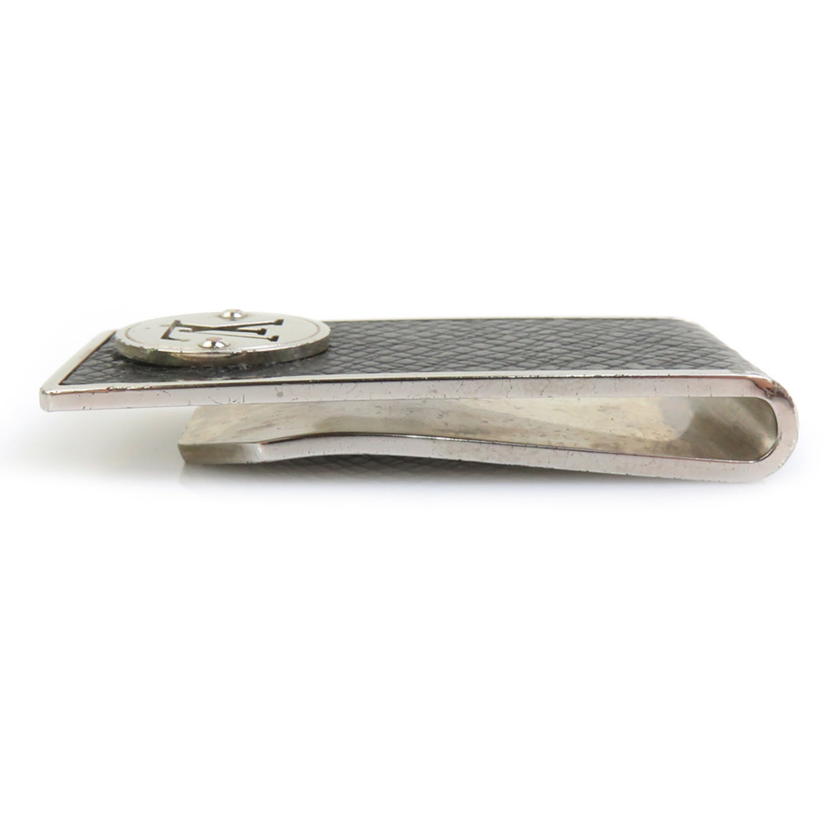 Louis Vuitton Silver Black Metal Money Clip (Pre-Owned)