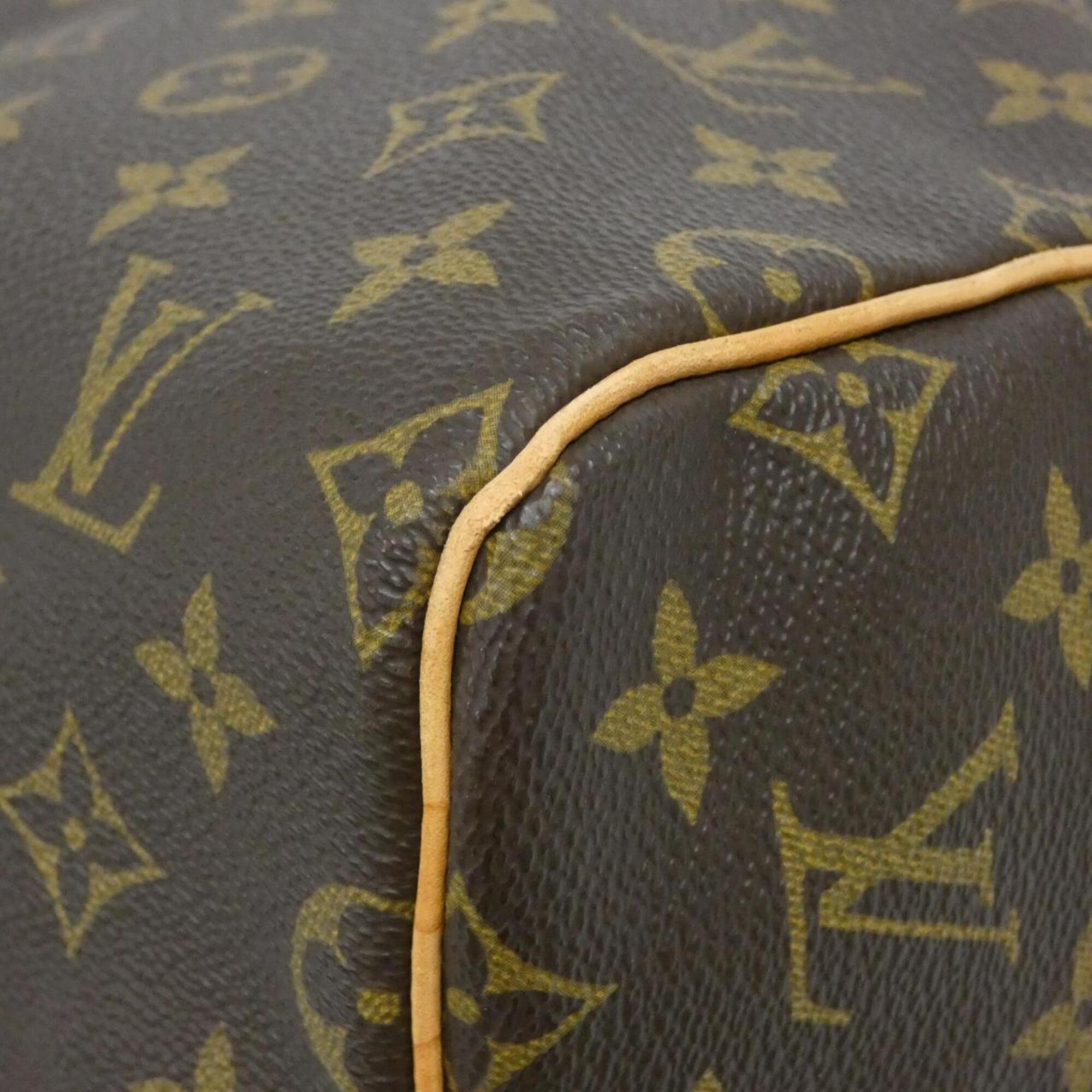 Louis Vuitton Brown Coated Canvas Boston Bag (Pre-Owned)