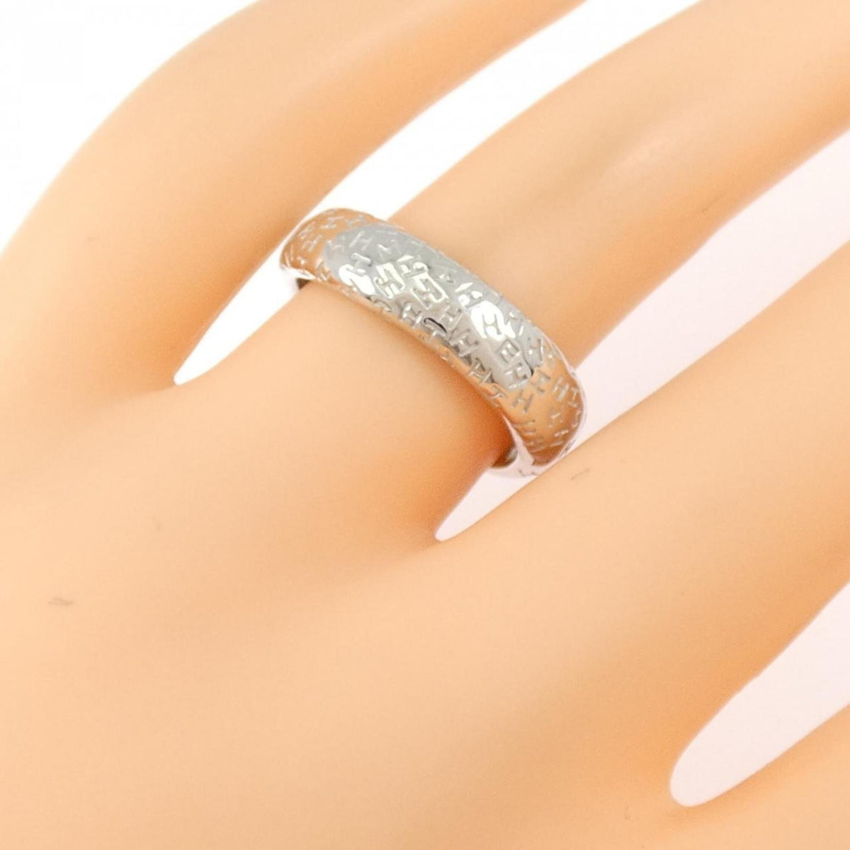 Hermes White Gold (18K) Band Ring (Pre-Owned)