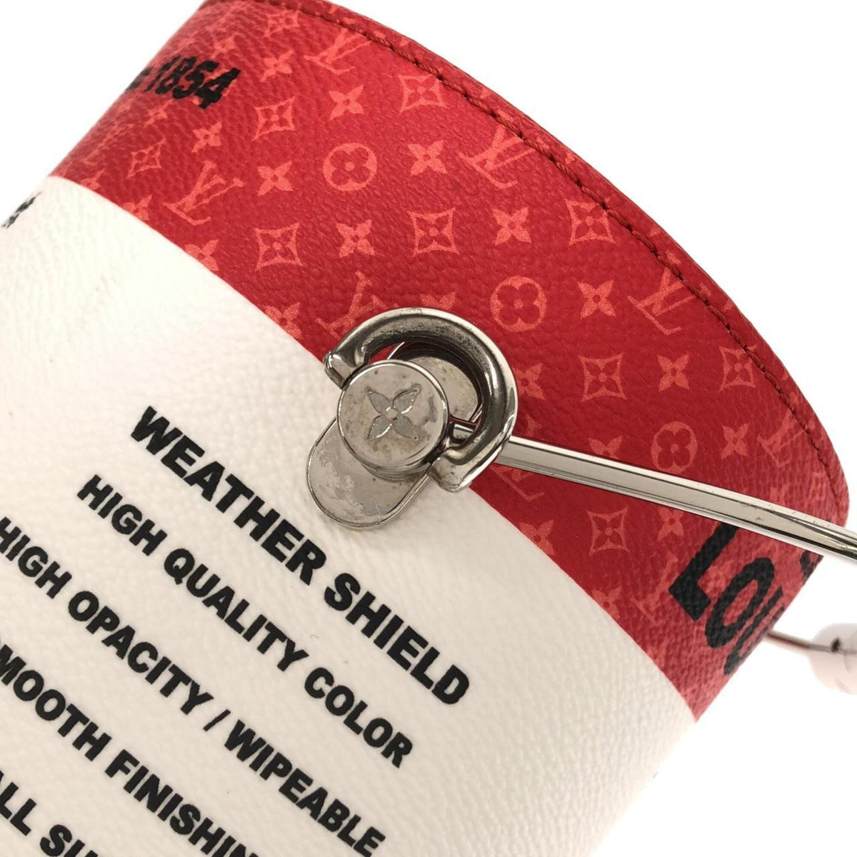 Louis Vuitton Rouge Coated Canvas Handbag (Pre-Owned)