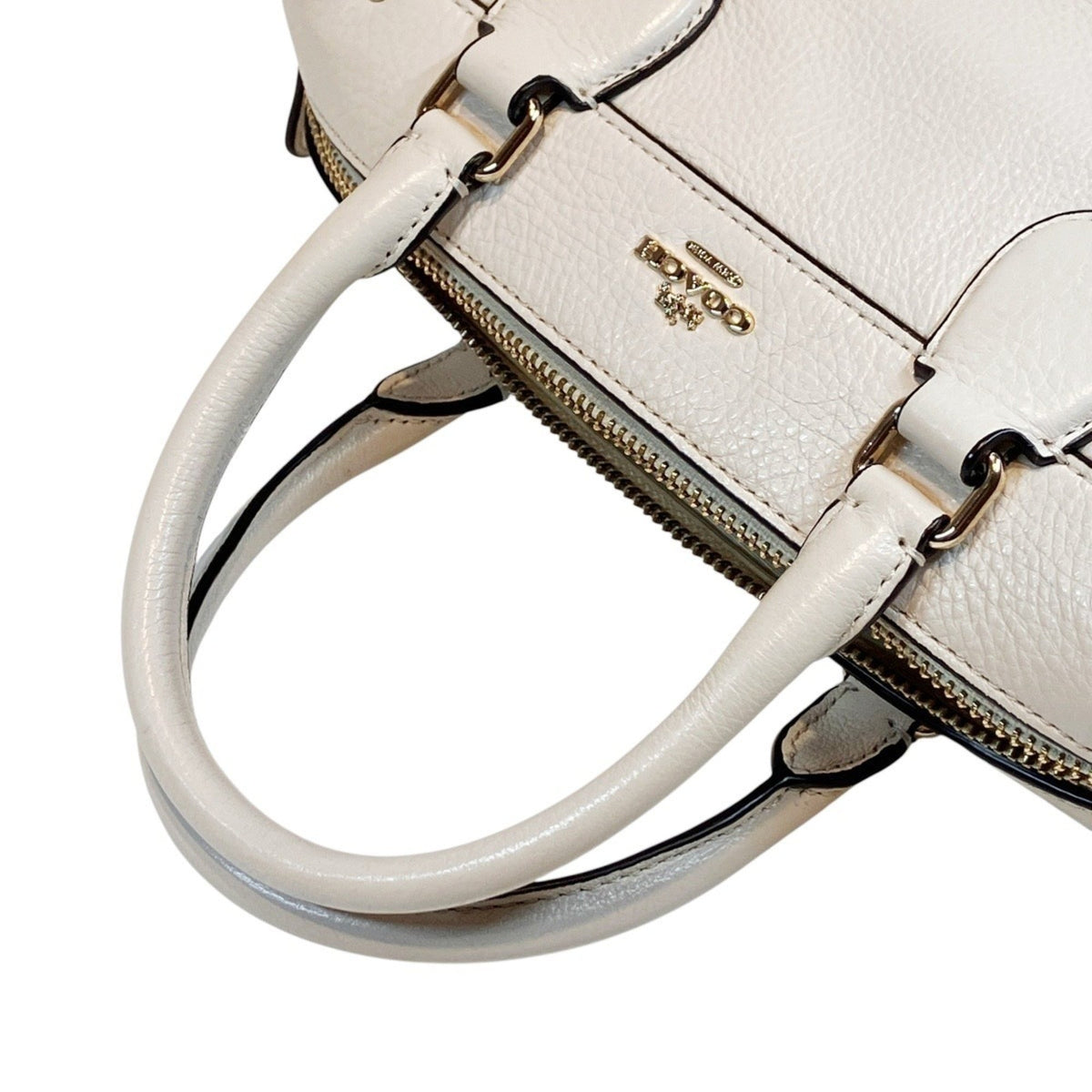 Coach White Leather Handbag (Pre-Owned)