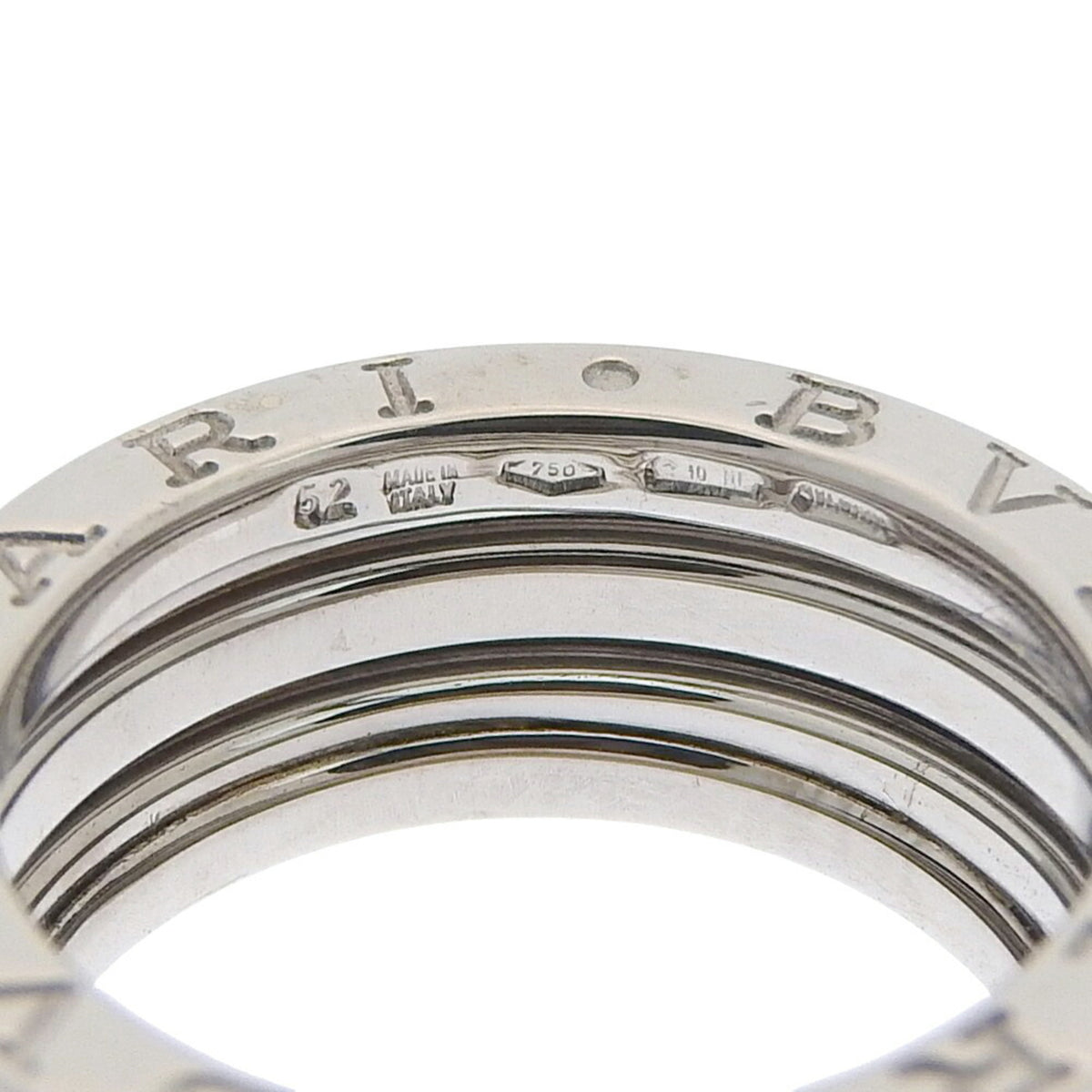Bvlgari White Gold White Gold (18K) Band Ring (Pre-Owned)