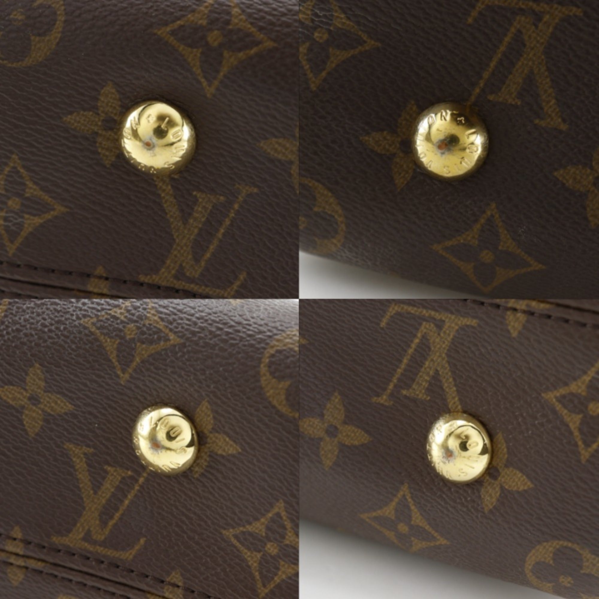 Louis Vuitton Brown Monogram Canvas Handbag Tote Bag (Pre-Owned)