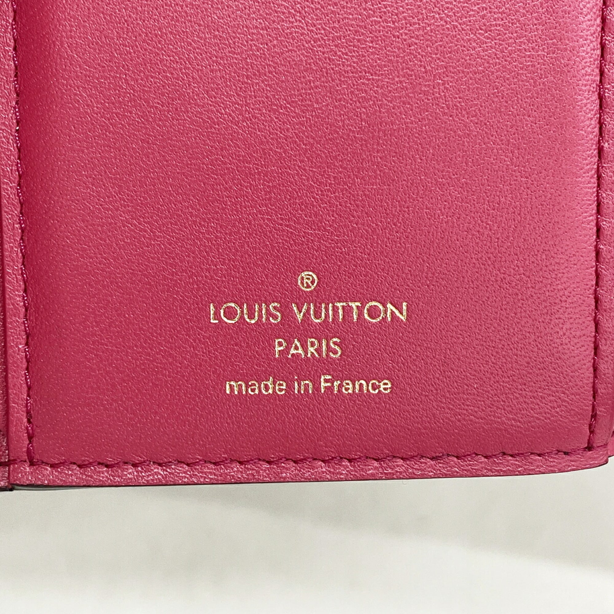 Louis Vuitton Hot Pink Noir Wallet (Tri-Fold) (Pre-Owned)