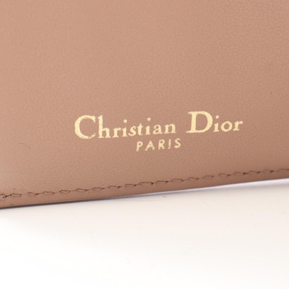 Christian Dior Pink Leather Wallet (Tri-Fold) (Pre-Owned)