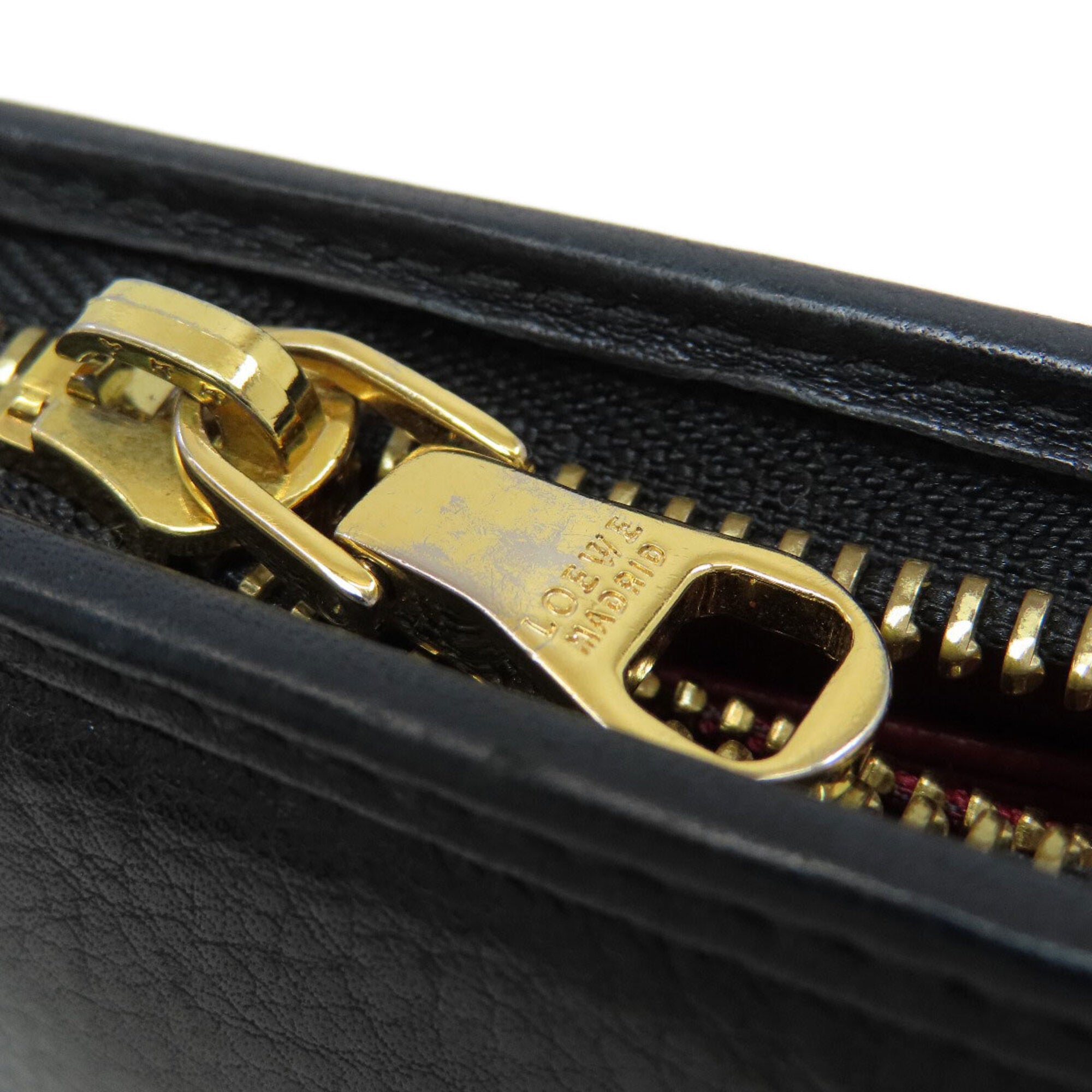 Loewe Black Leather Long Wallet (Bi-Fold) (Pre-Owned)