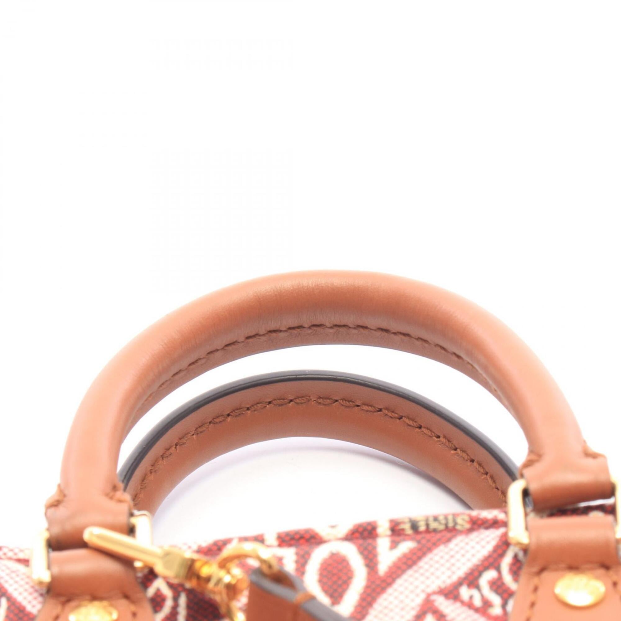 Louis Vuitton Bordeaux Brown Canvas Leather Handbag (Pre-Owned)