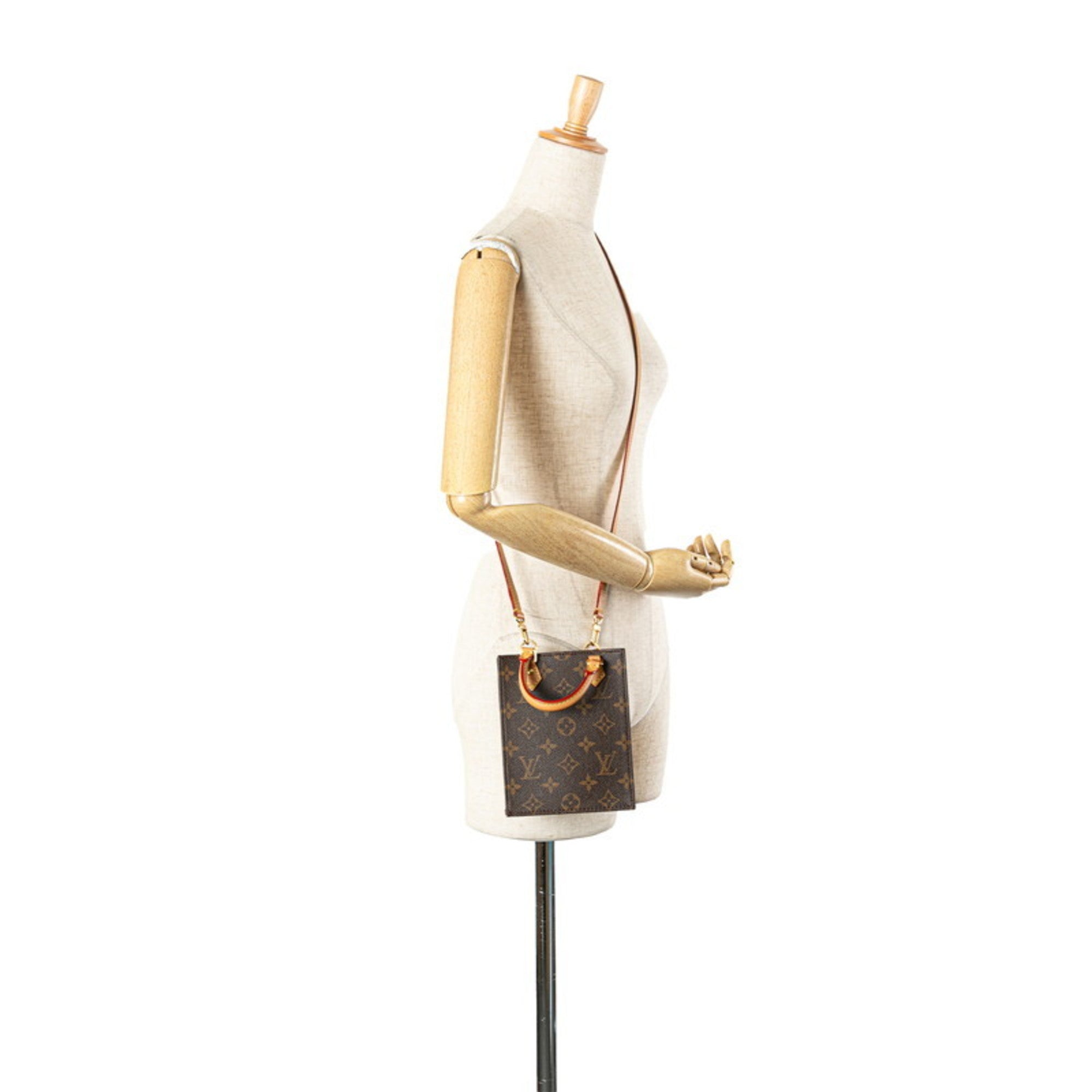 Louis Vuitton Brown Pvc Leather Handbag Shoulder Bag (Pre-Owned)