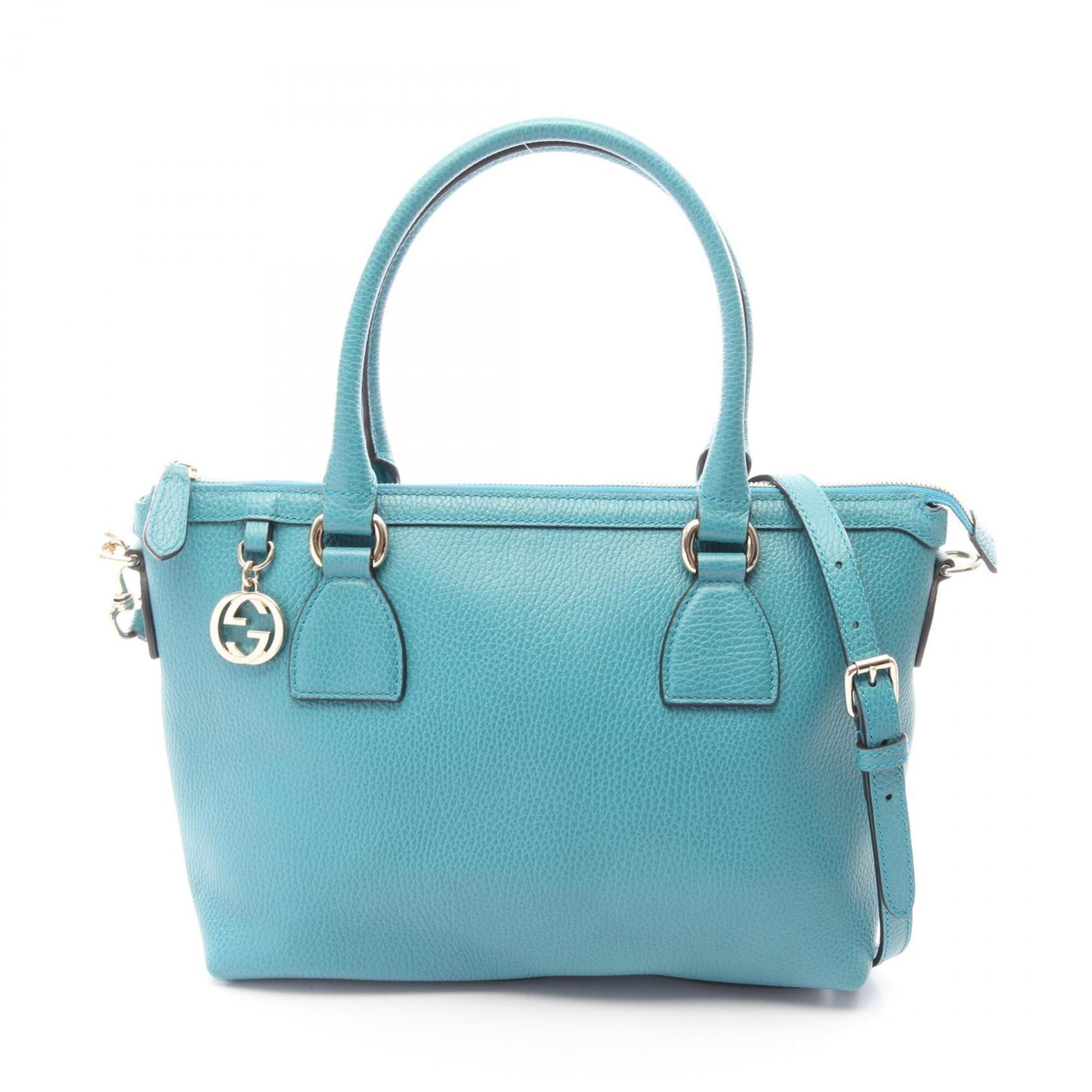 Gucci Blue Leather Handbag (Pre-Owned)