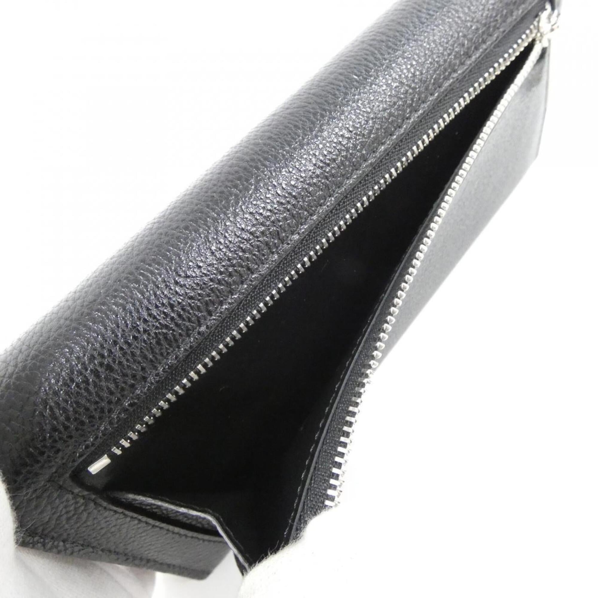 Loewe Black Leather Long Wallet (Bi-Fold) (Pre-Owned)