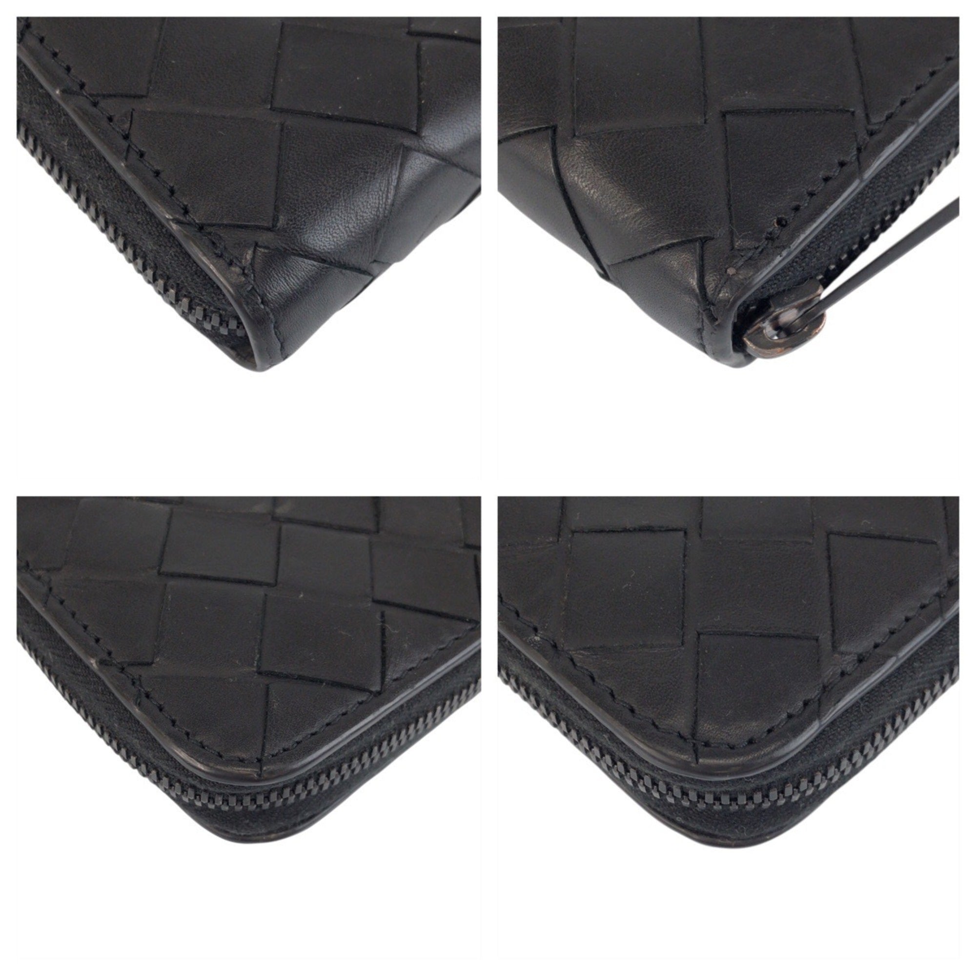 Bottega Veneta Black Intrecciato Wallet (Bi-Fold) (Pre-Owned)
