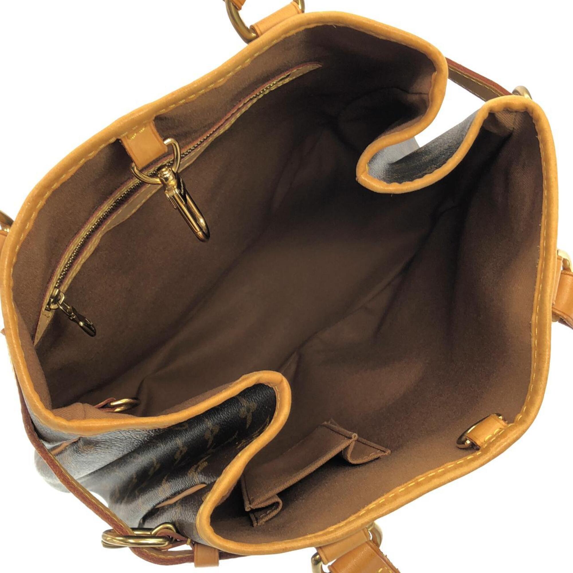 Louis Vuitton Marron Coated Canvas Shoulder Bag (Pre-Owned)