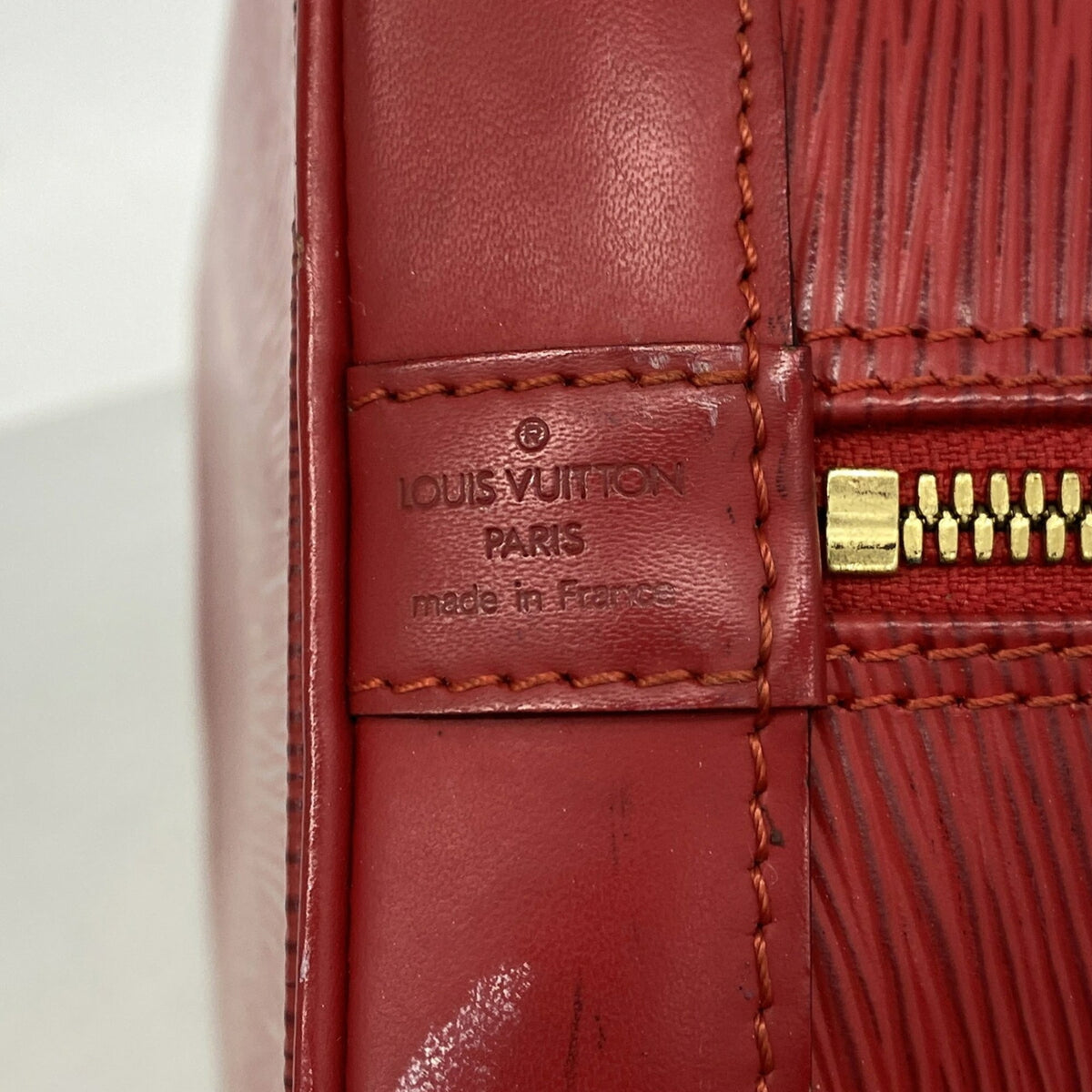 Louis Vuitton Castilian Red Handbag (Pre-Owned)