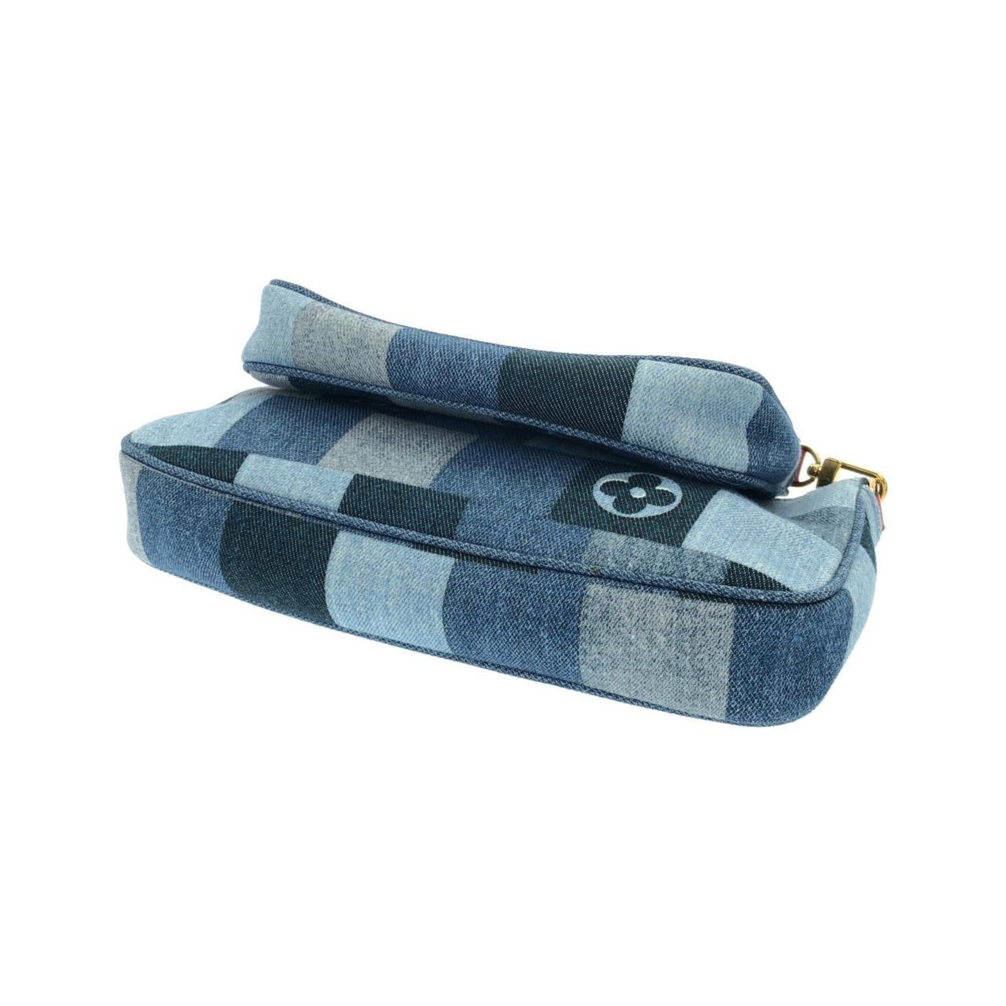 Louis Vuitton Blue Rouge Canvas Shoulder Bag (Pre-Owned)