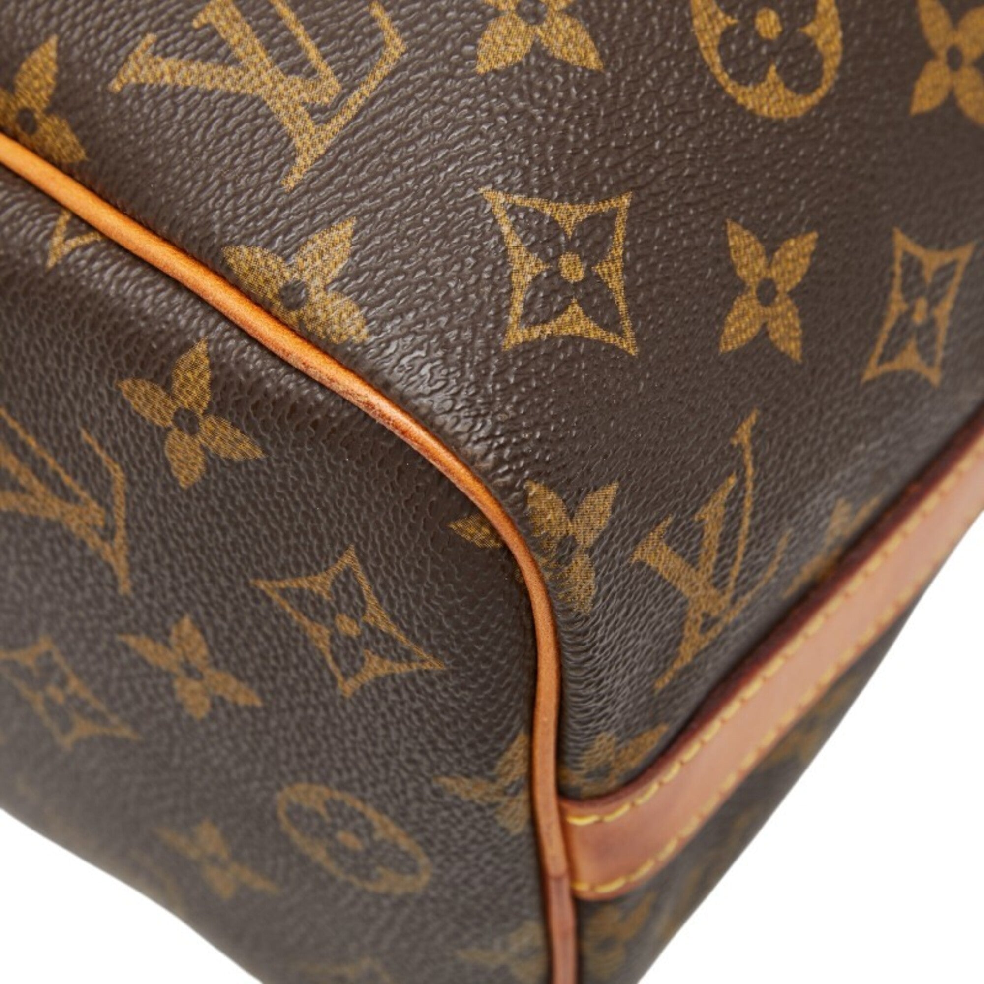 Louis Vuitton Brown Pvc Leather Boston Bag Shoulder Bag (Pre-Owned)