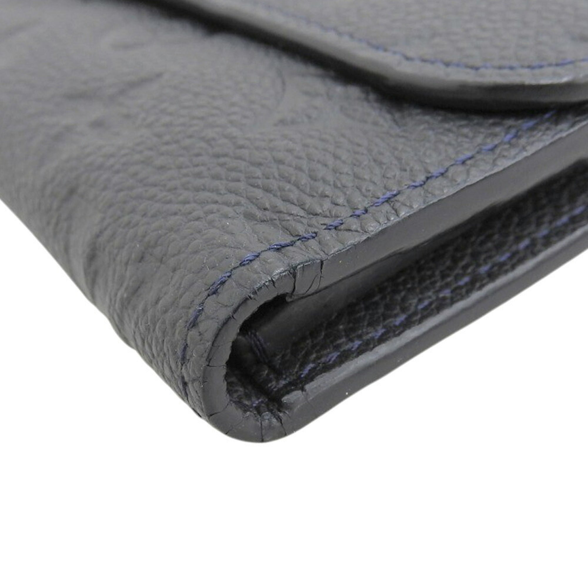 Louis Vuitton Infini Navy Monogram Empreinte Long Wallet (Tri-Fold) (Pre-Owned)