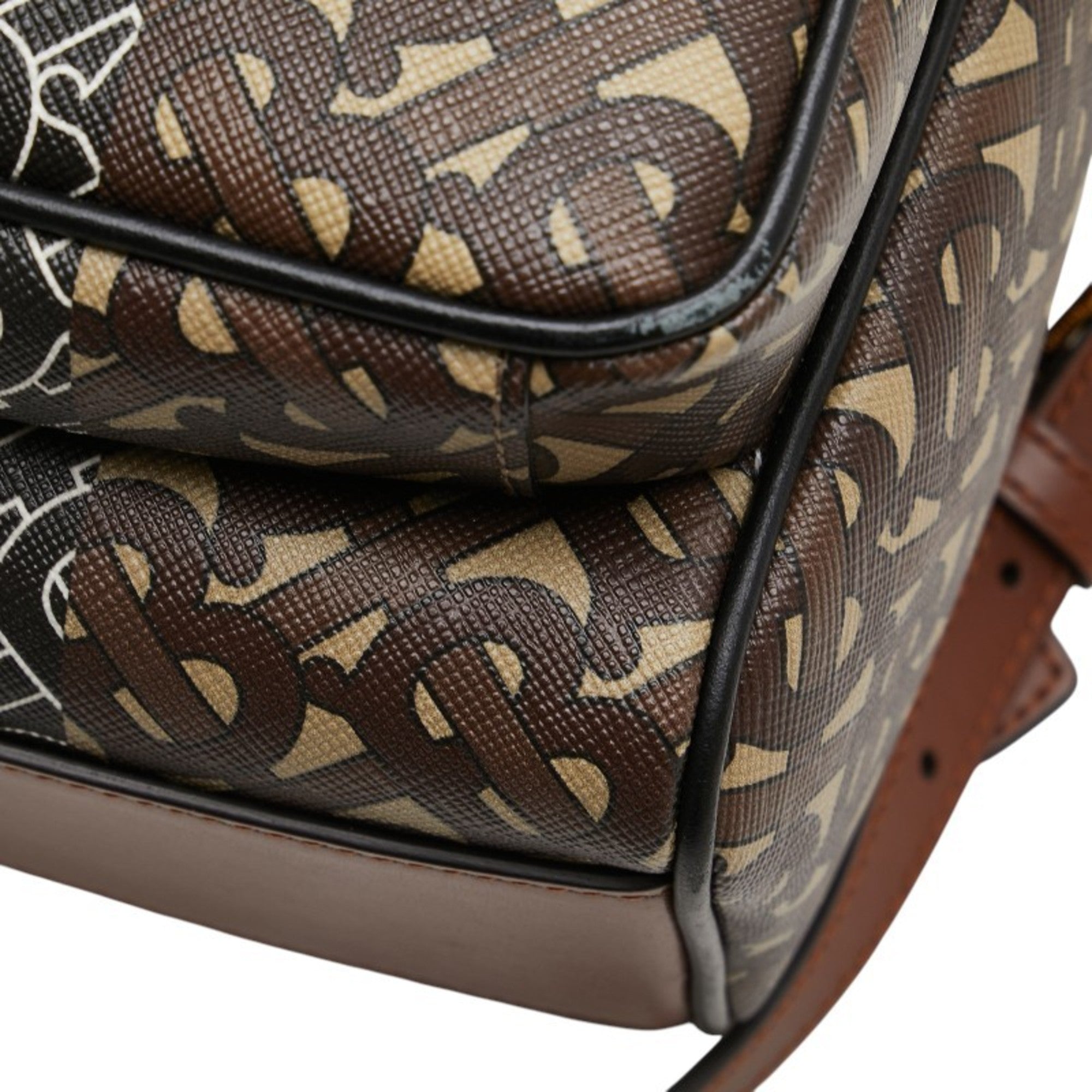 Burberry Brown Pvc Leather Backpack (Pre-Owned)