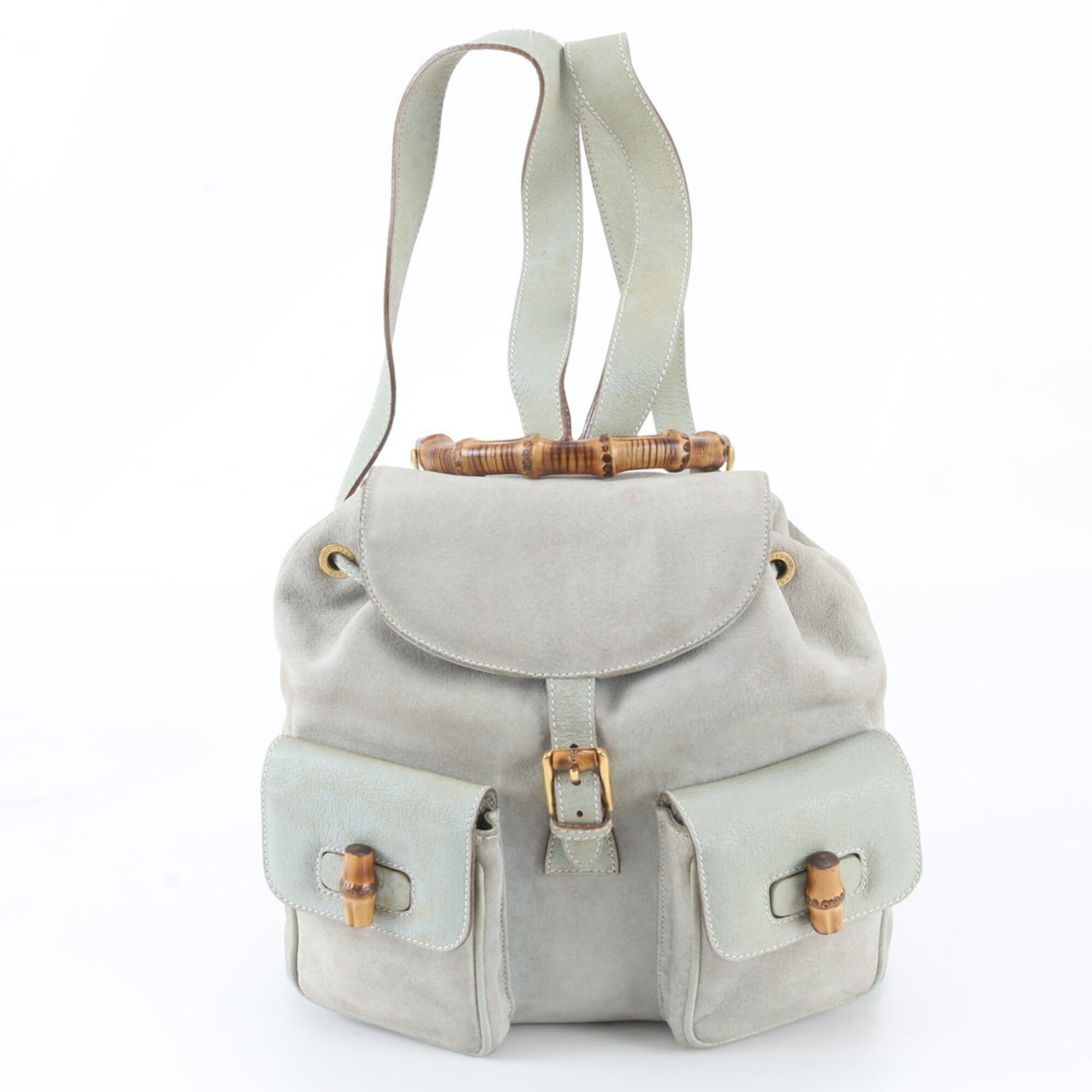 Gucci Green Leather Backpack (Pre-Owned)