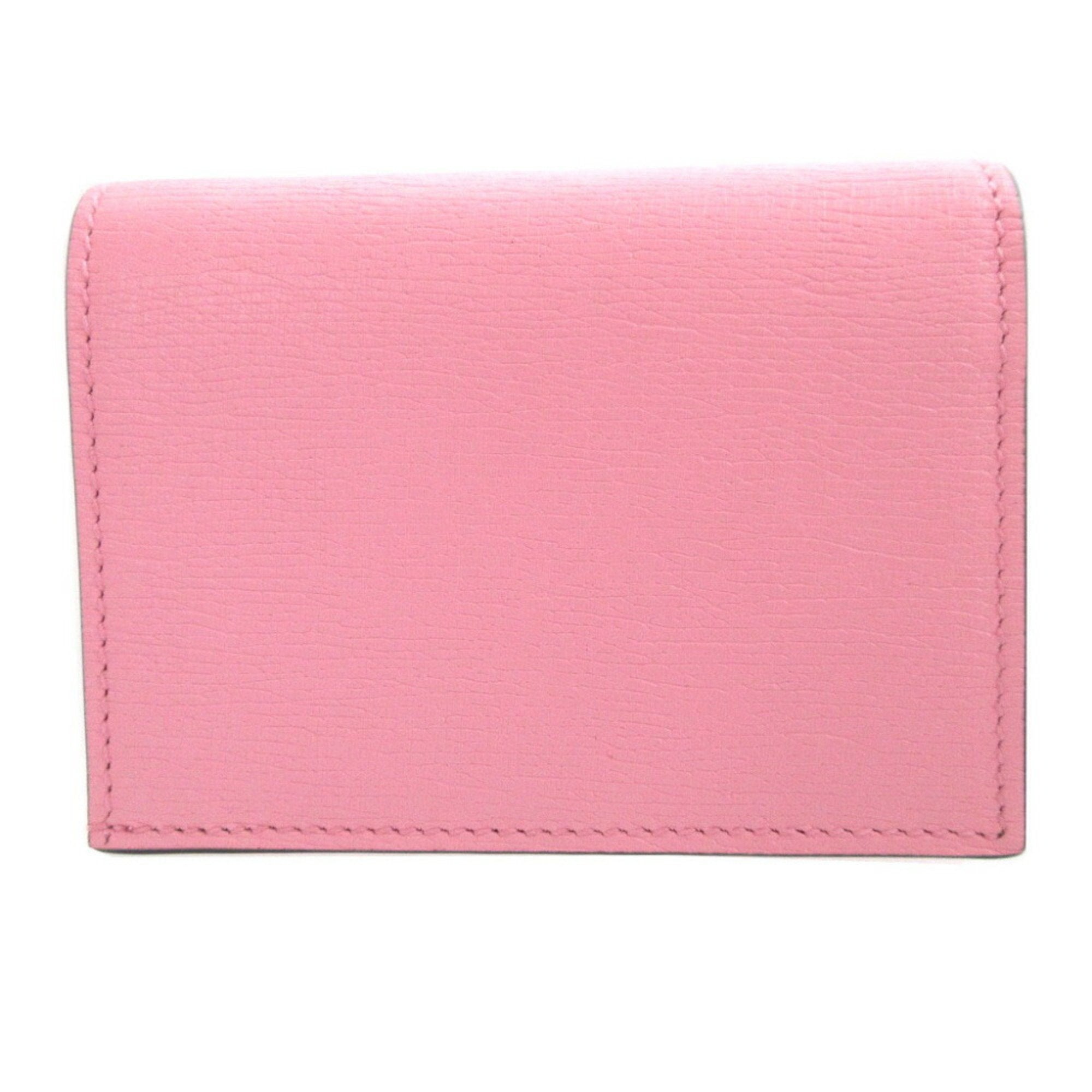 Gucci Pink Leather Coin Purse/Coin Case (Pre-Owned)