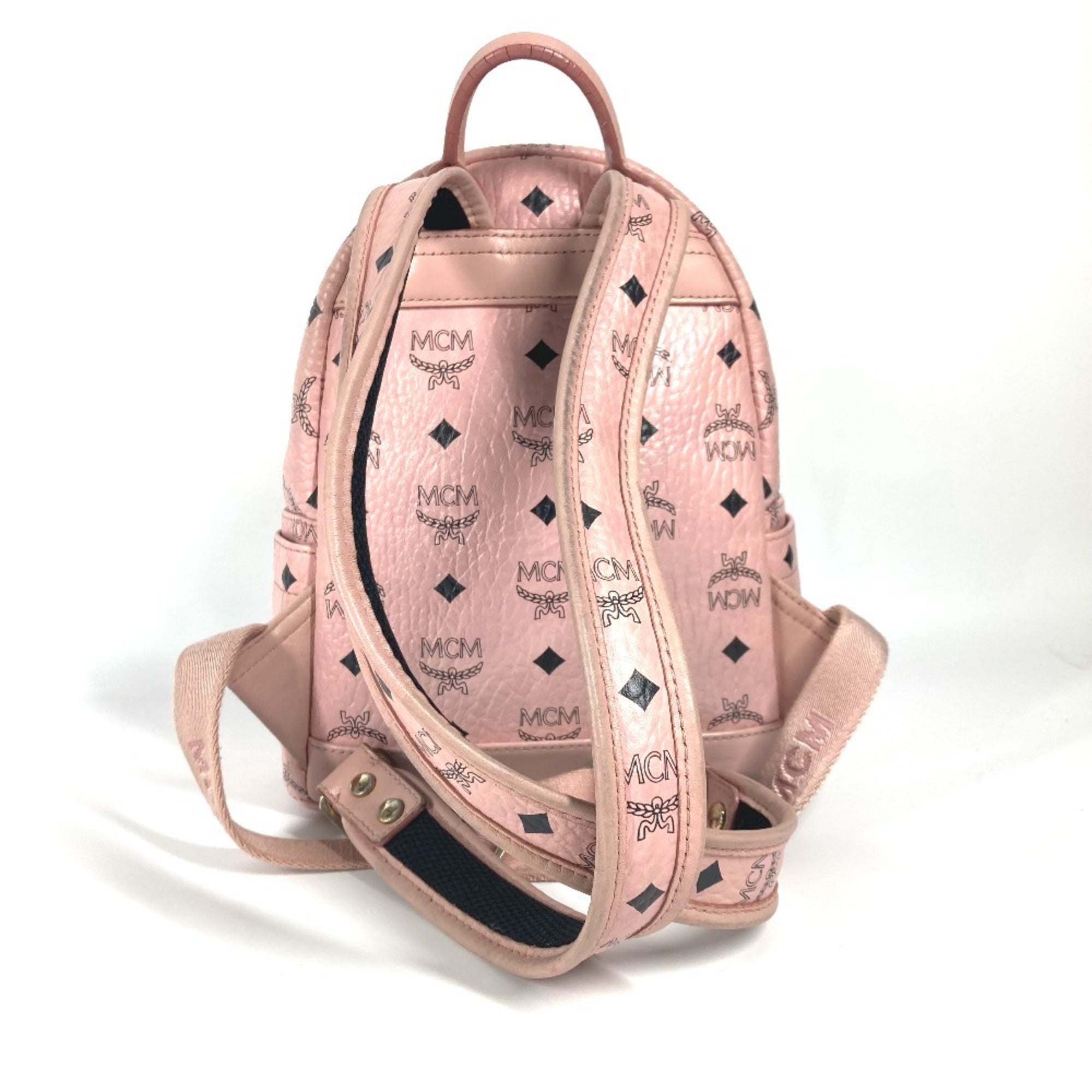 Mcm Pink Leather Backpack (Pre-Owned)