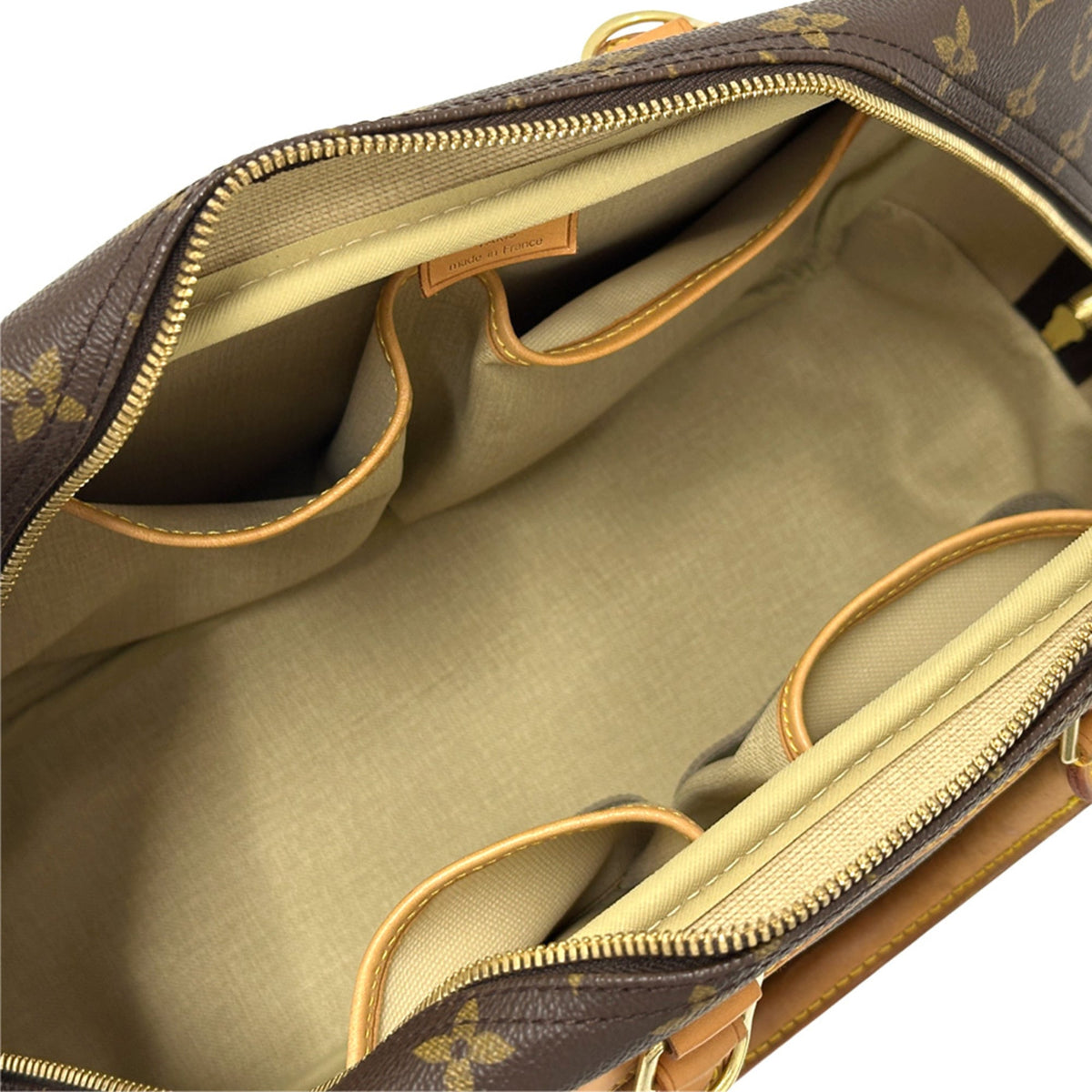 Louis Vuitton Brown Monogram Canvas Handbag (Pre-Owned)
