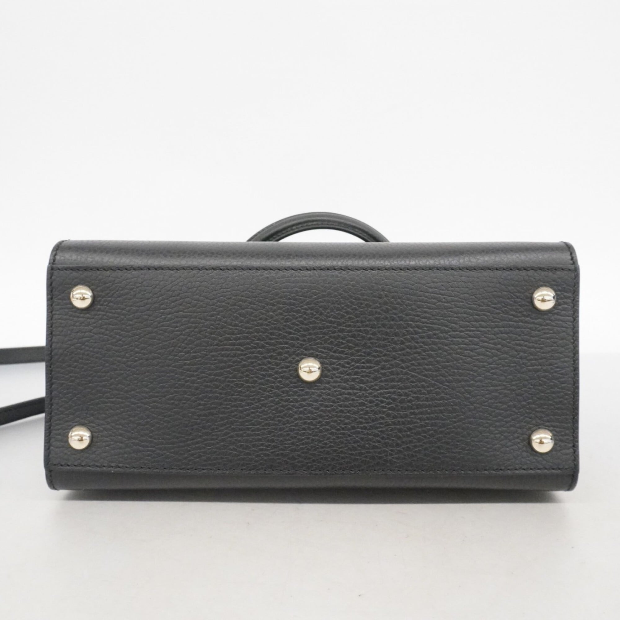 Gucci Black Leather Handbag (Pre-Owned)
