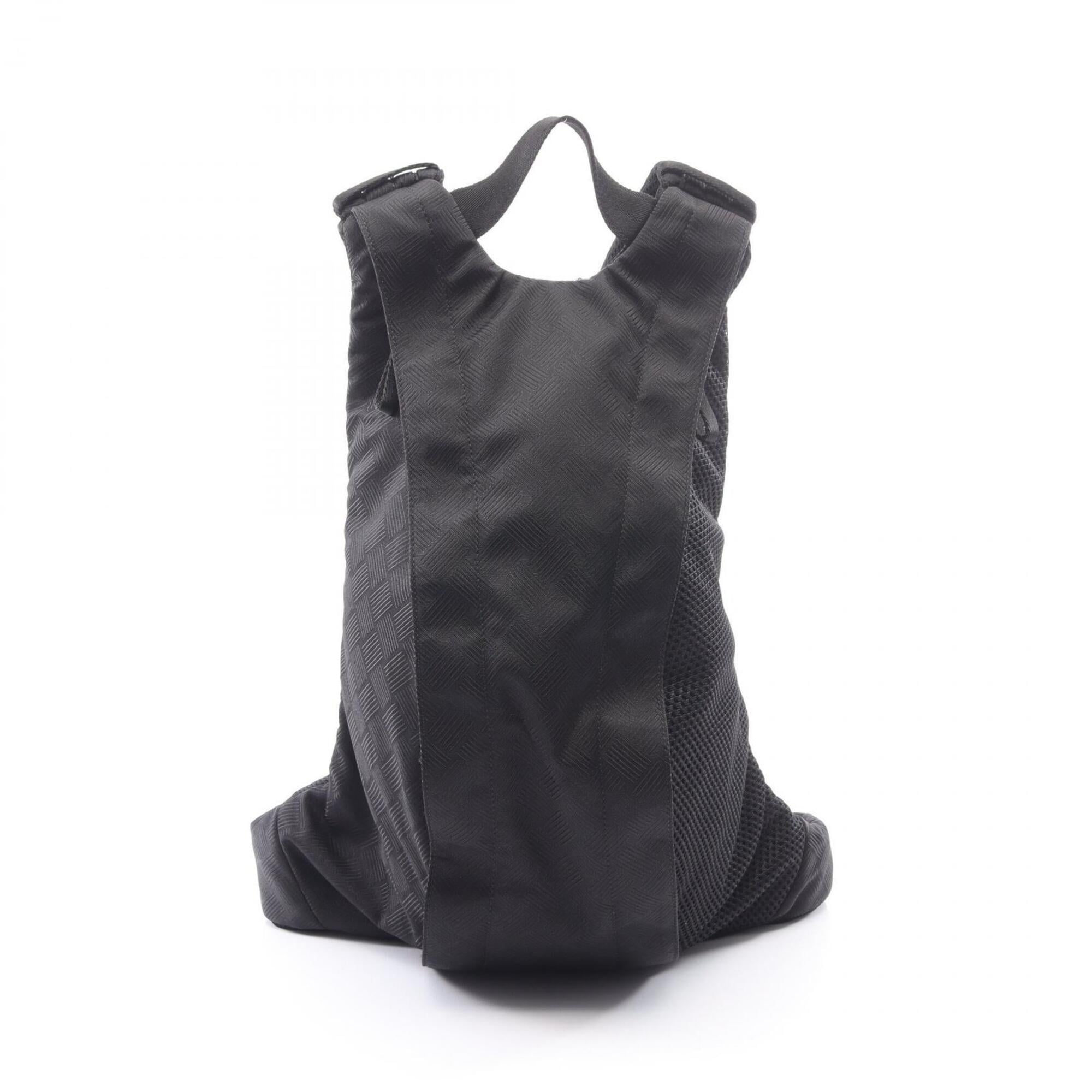 Bottega Veneta Black Nylon Backpack Handbag (Pre-Owned)