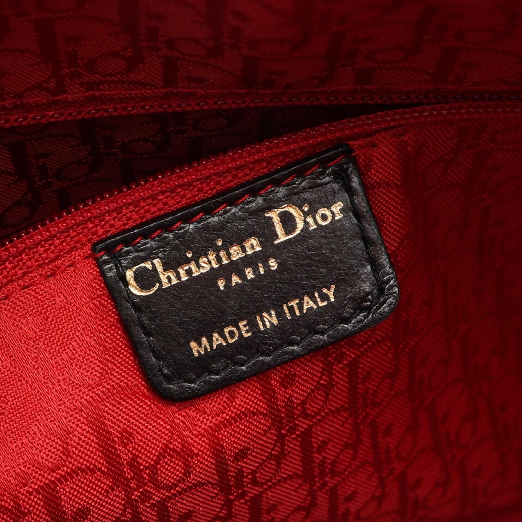 Christian Dior Black Leather Handbag (Pre-Owned)