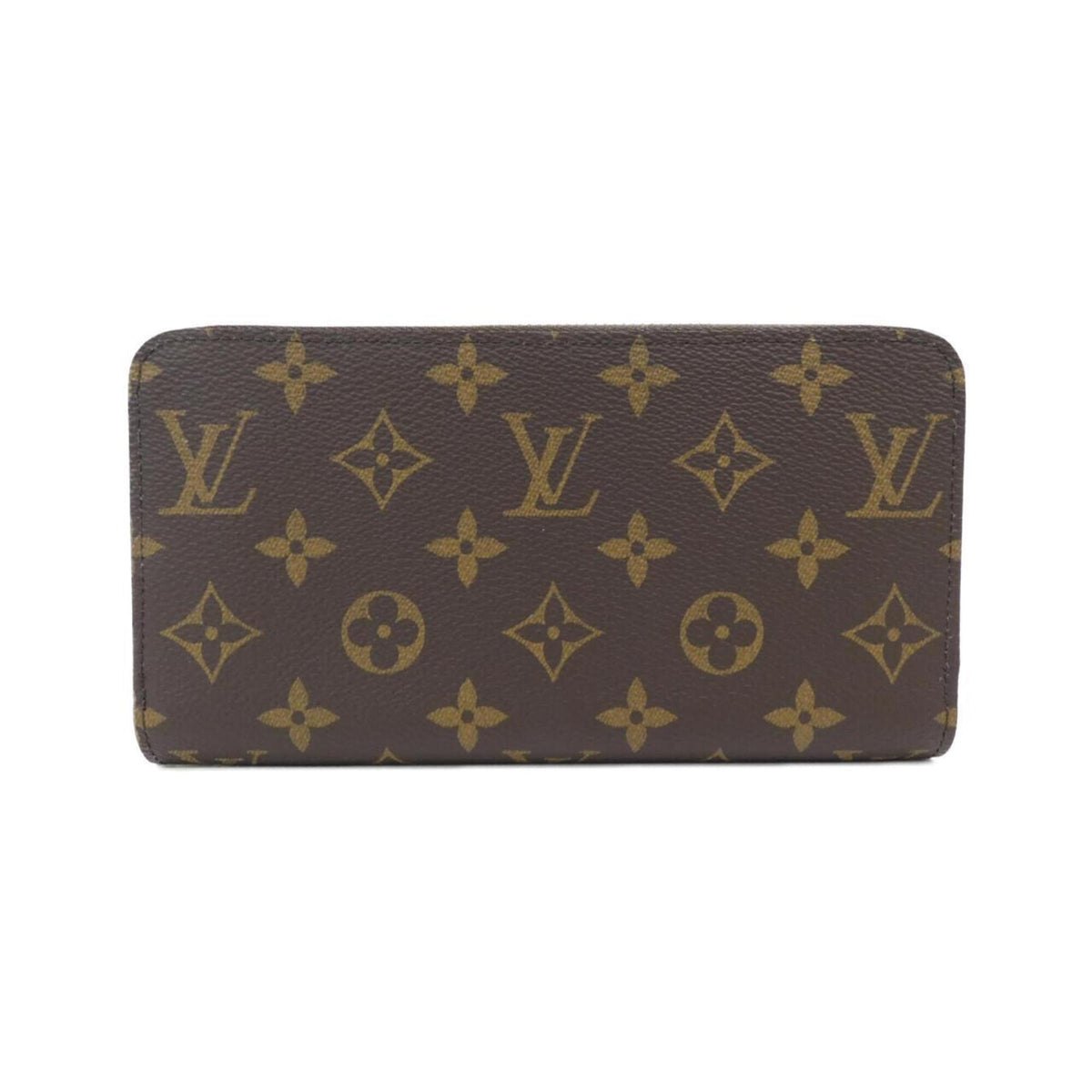 Louis Vuitton Brown Coated Canvas Long Wallet (Bi-Fold) (Pre-Owned)