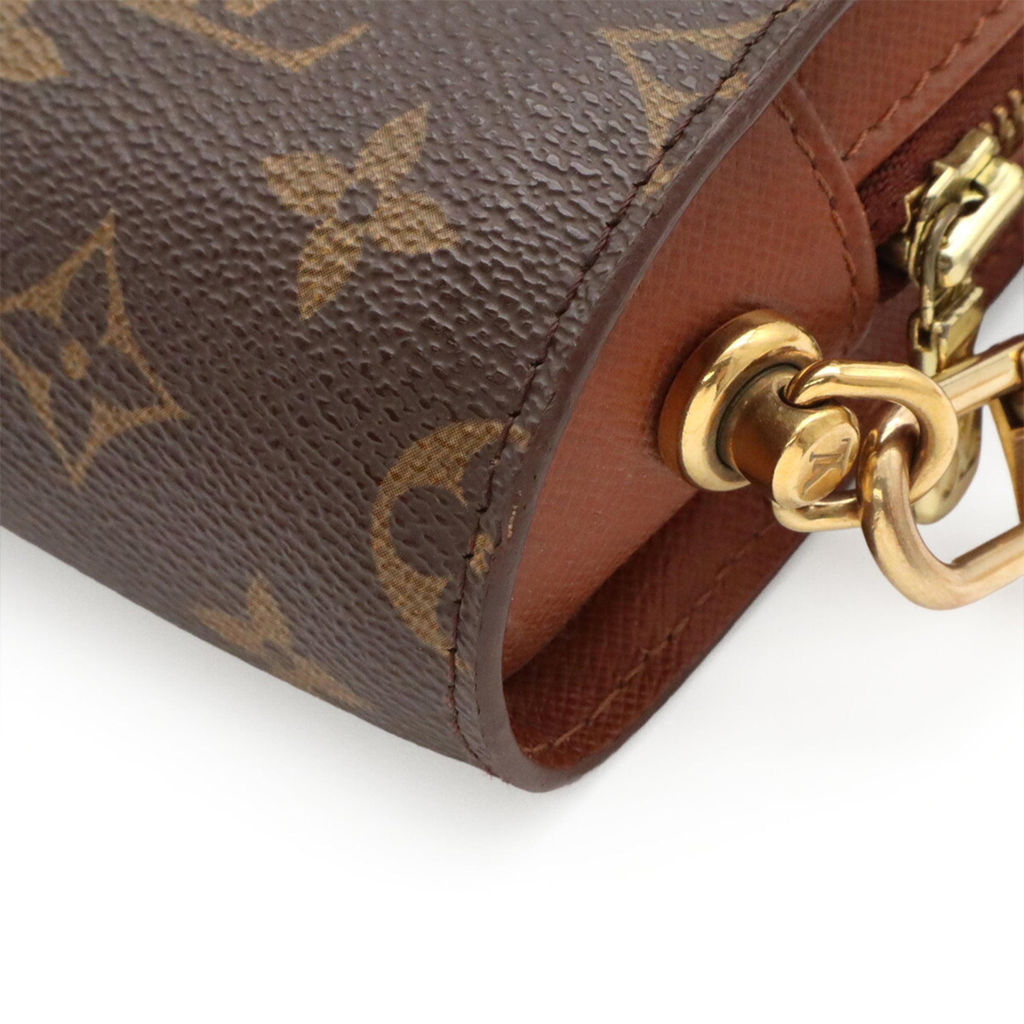 Louis Vuitton Brown Monogram Canvas Pvc Coated Canvas Clutch Bag Handbag (Pre-Owned)