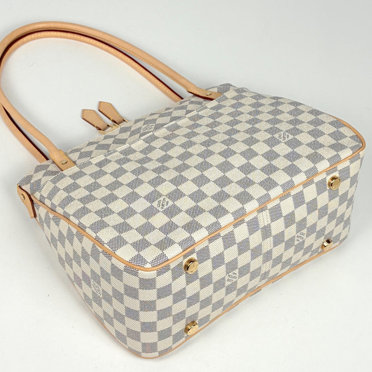 Louis Vuitton White Damier Azur Shoulder Bag (Pre-Owned)