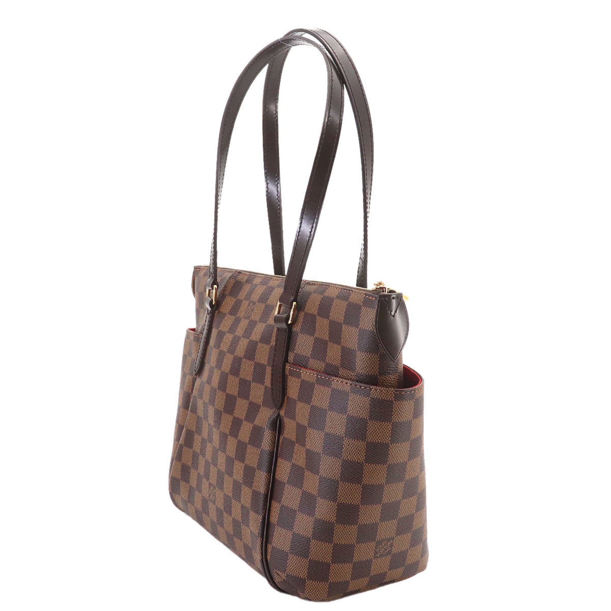 Louis Vuitton Brown Damier Canvas Ebene Damier Canvas Handbag Tote Bag (Pre-Owned)