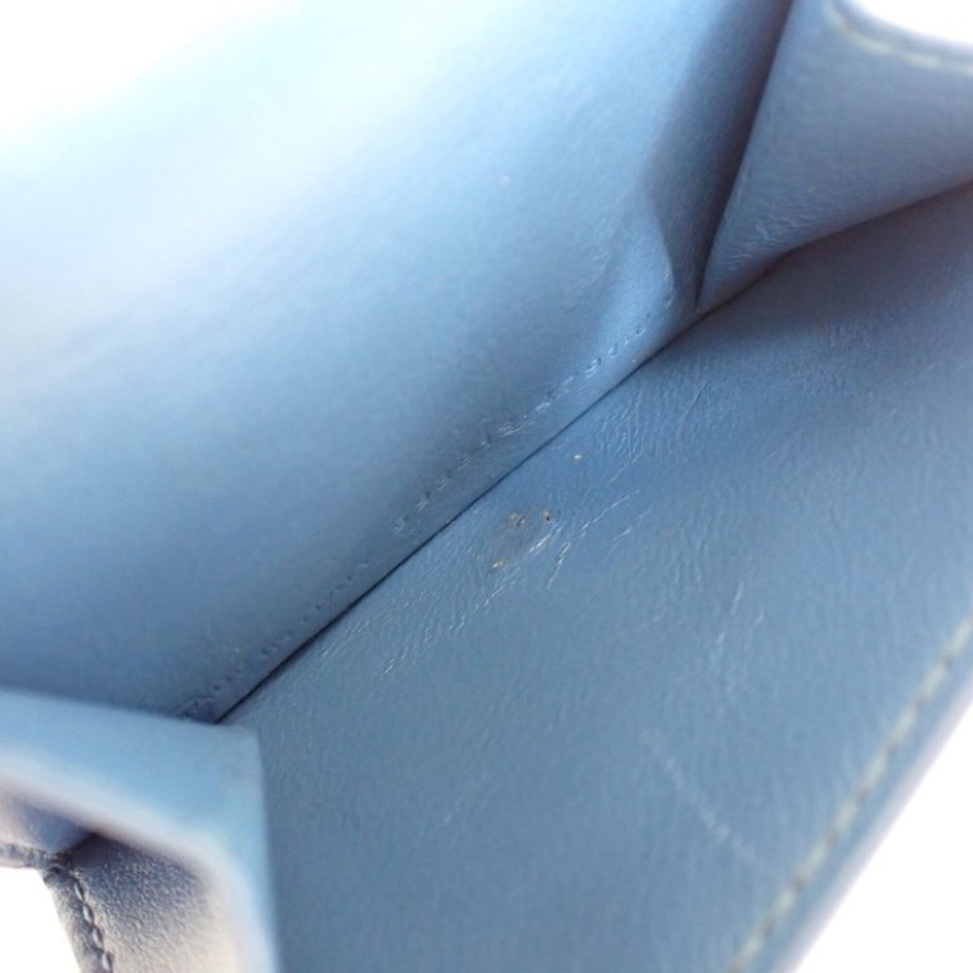 Balenciaga Blue Leather Wallet (Tri-Fold) (Pre-Owned)