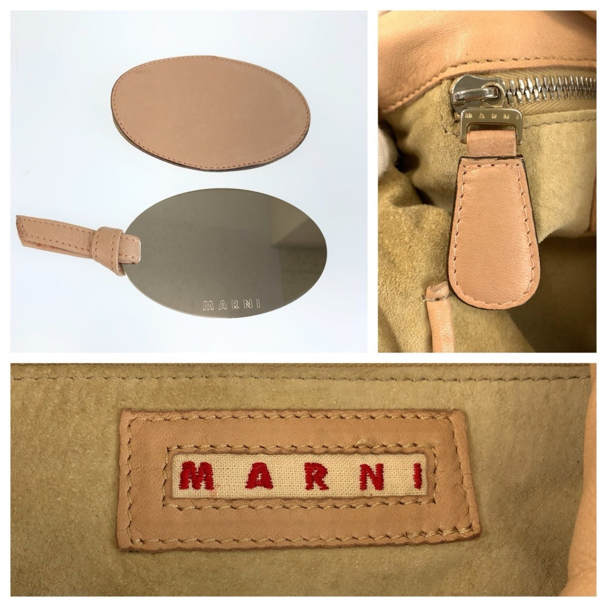Marni Beige Leather Handbag (Pre-Owned)