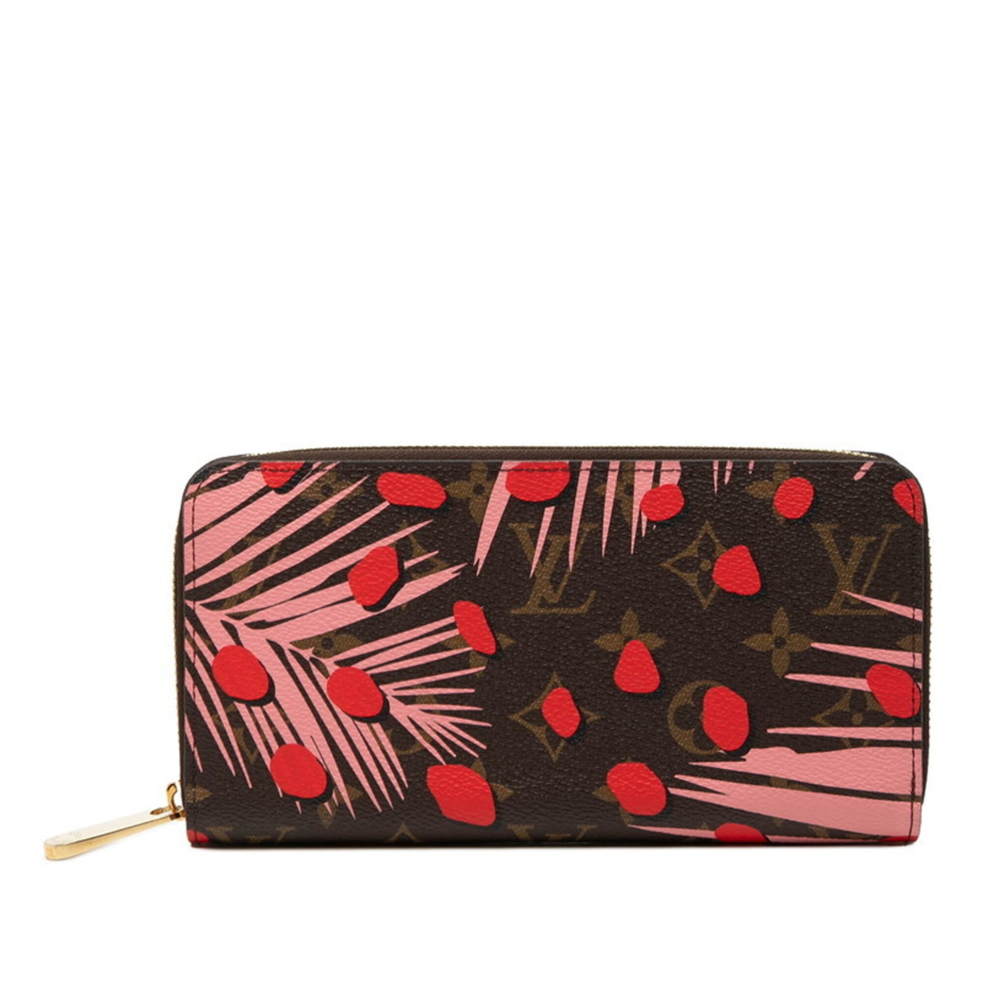 Louis Vuitton Brown Pink Pvc Long Wallet (Bi-Fold) (Pre-Owned)