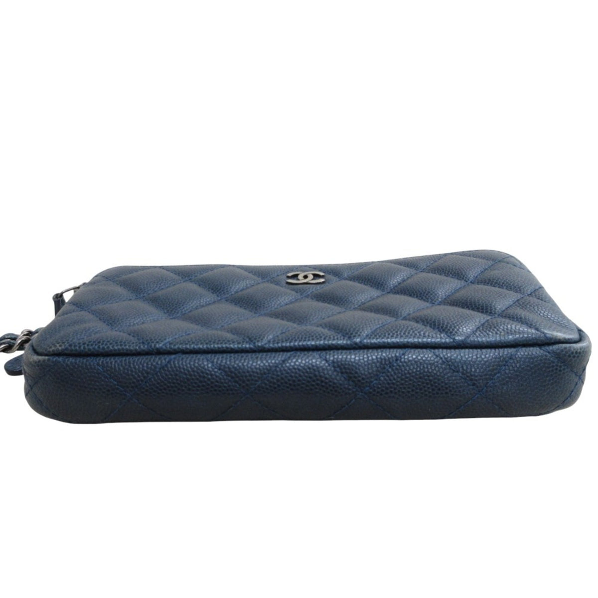 Chanel Navy Grained Calfskin Shoulder Bag (Pre-Owned)