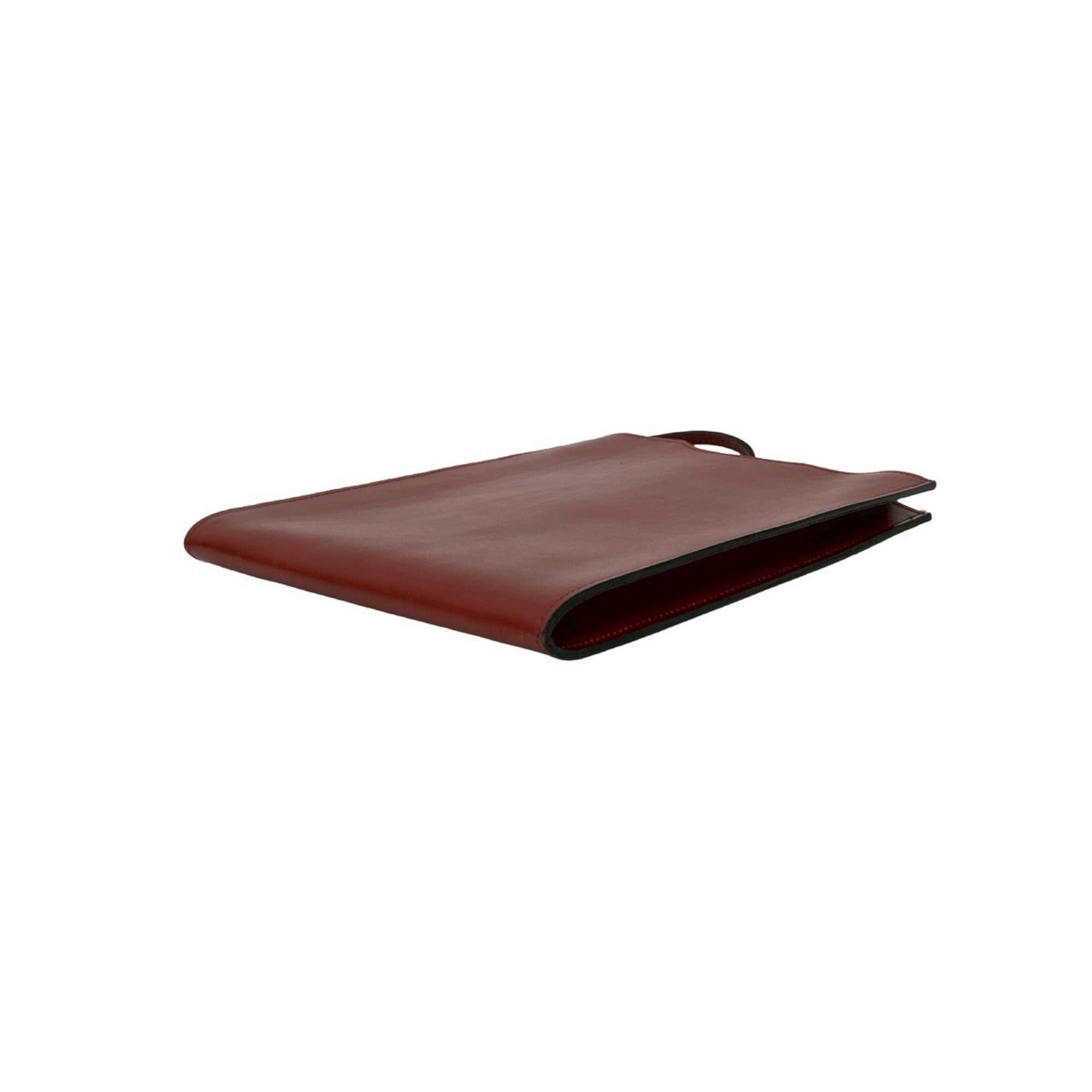 Hermes Red Color Box Calf Leather Pochette Shoulder Bag (Pre-Owned)
