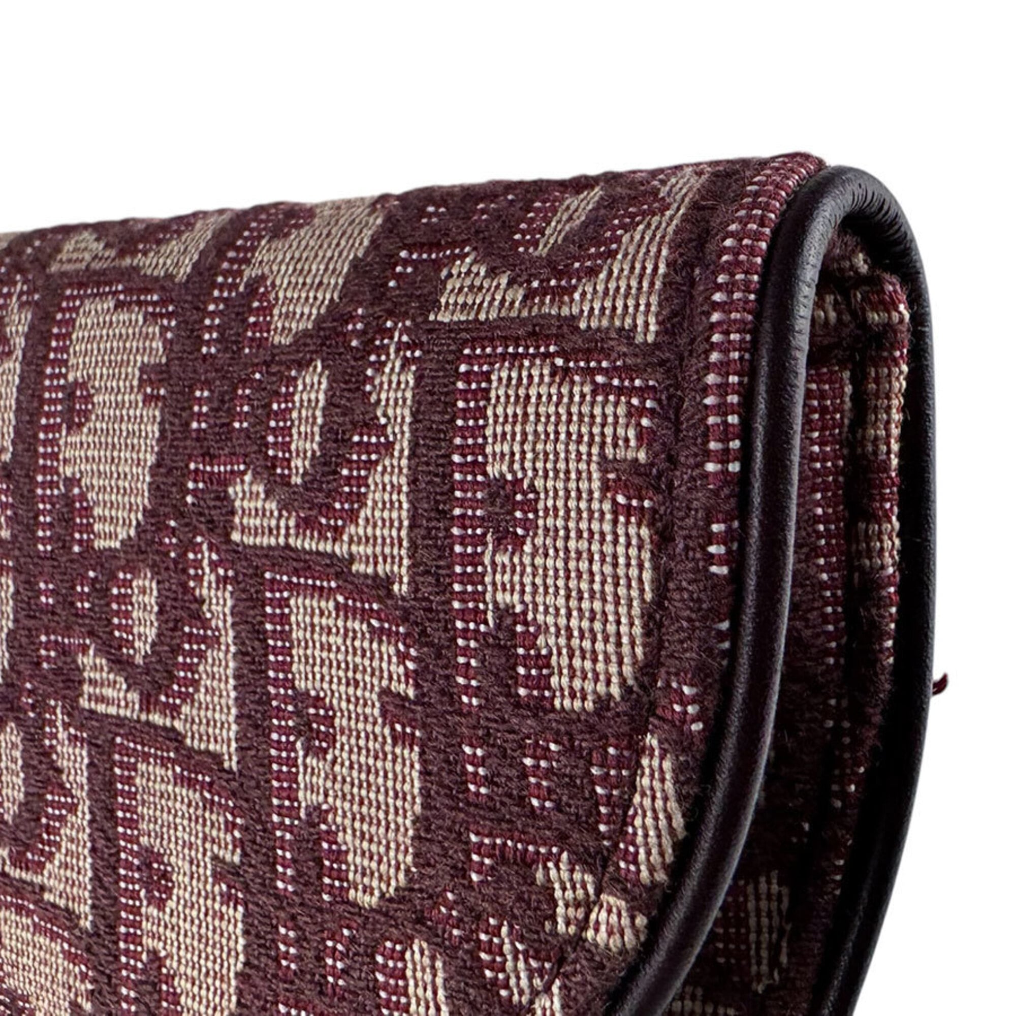 Christian Dior Bordeaux Canvas Fanny Pack Sling Bag (Pre-Owned)