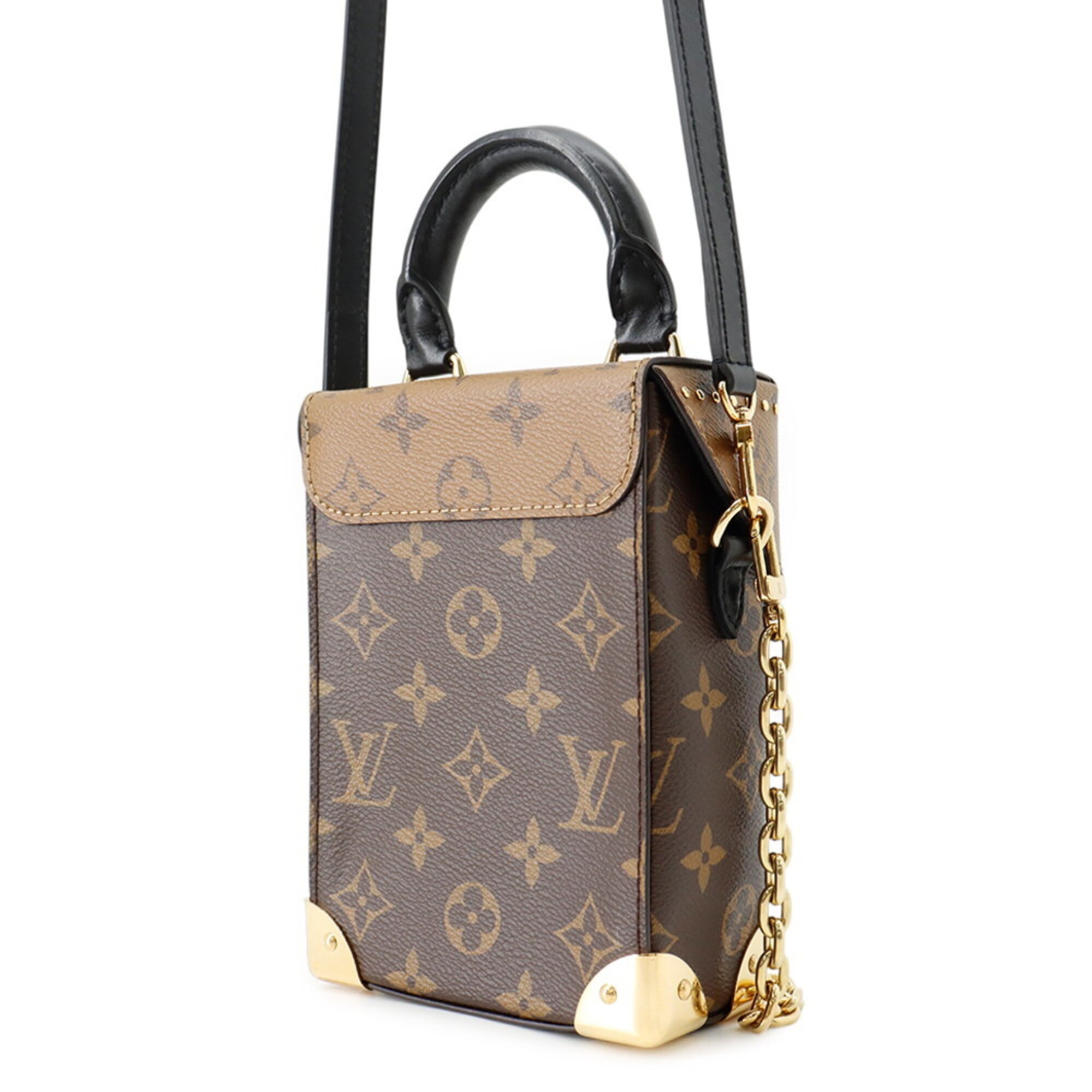 Louis Vuitton Noir Monogram Reverse Monogram Handbag Shoulder Bag (Pre-Owned)